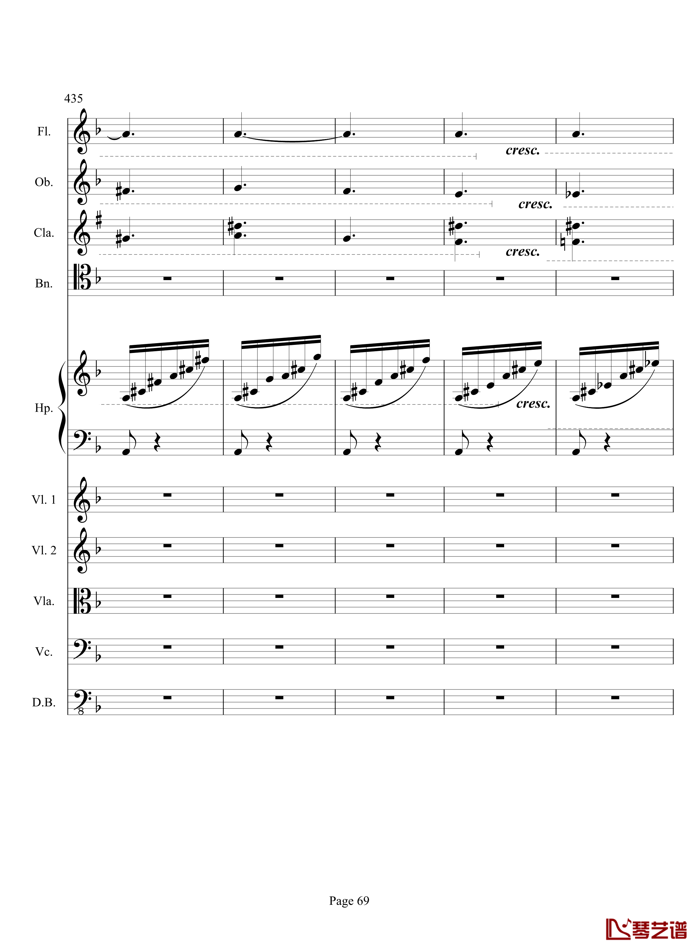 奏鸣曲之交响钢琴谱-第17首-Ⅲ-贝多芬-beethoven69