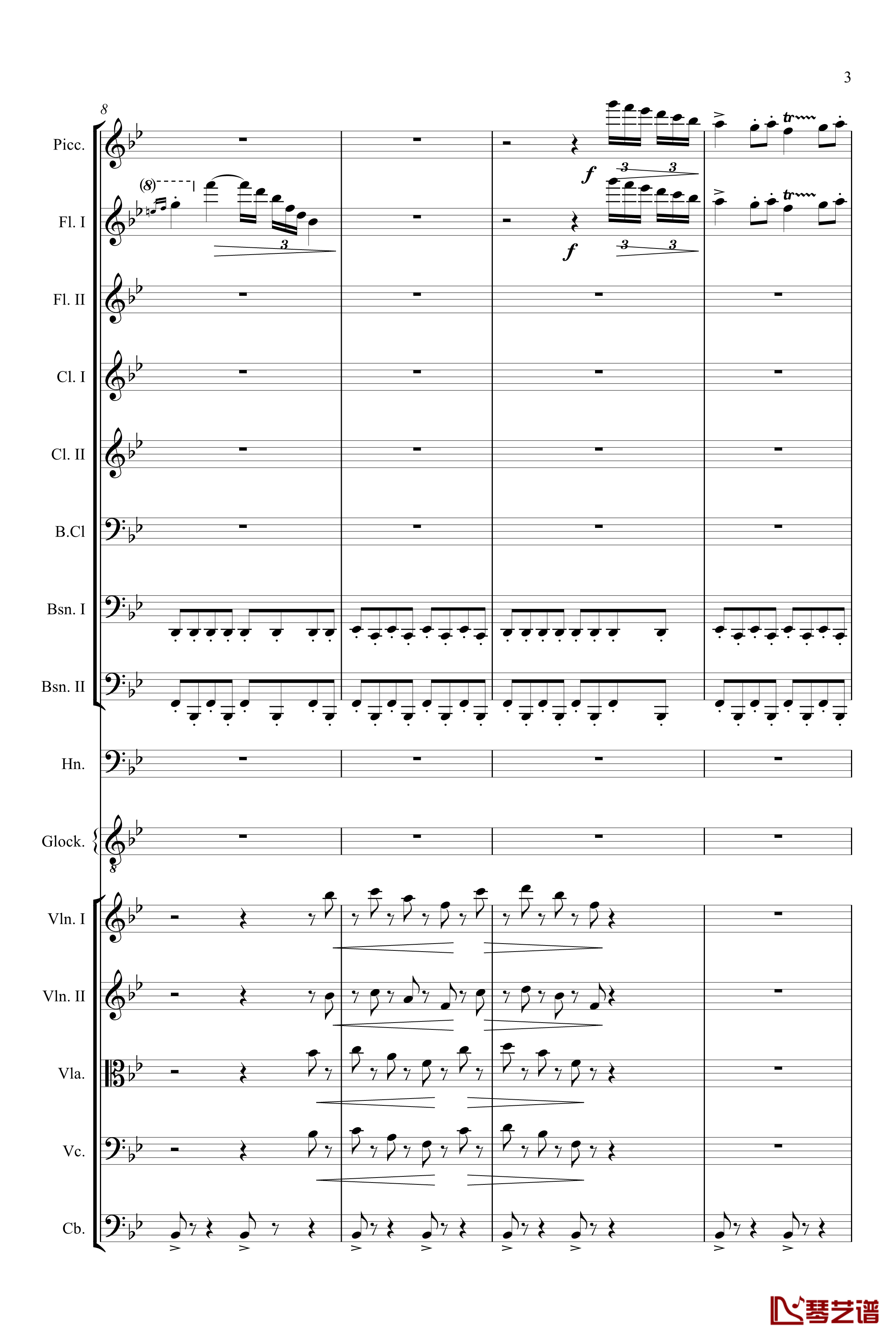 胡桃夹子组曲茶钢琴谱-柴科夫斯基-Peter Ilyich Tchaikovsky3