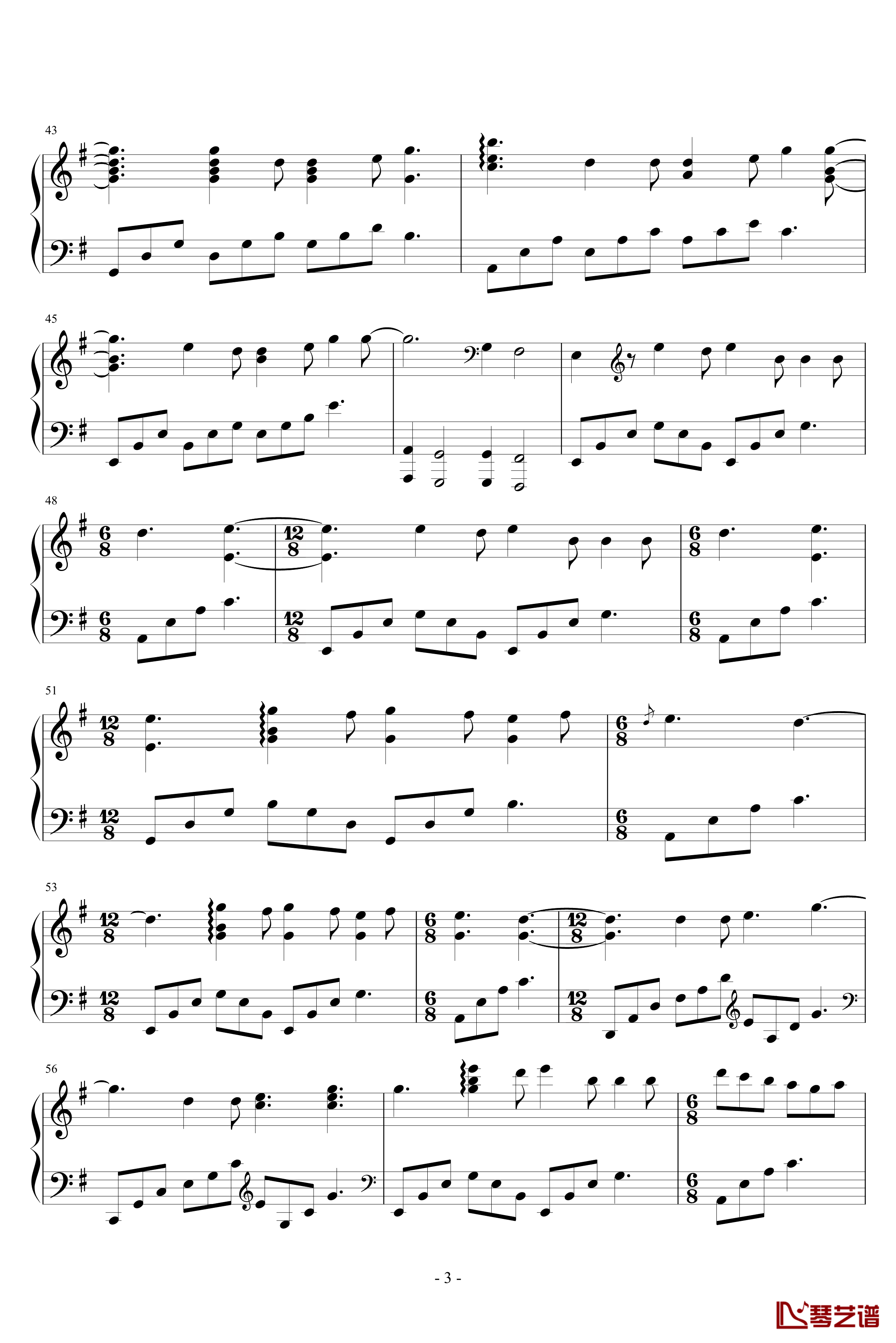 Comsenz Ithoton钢琴谱-Pianonime3