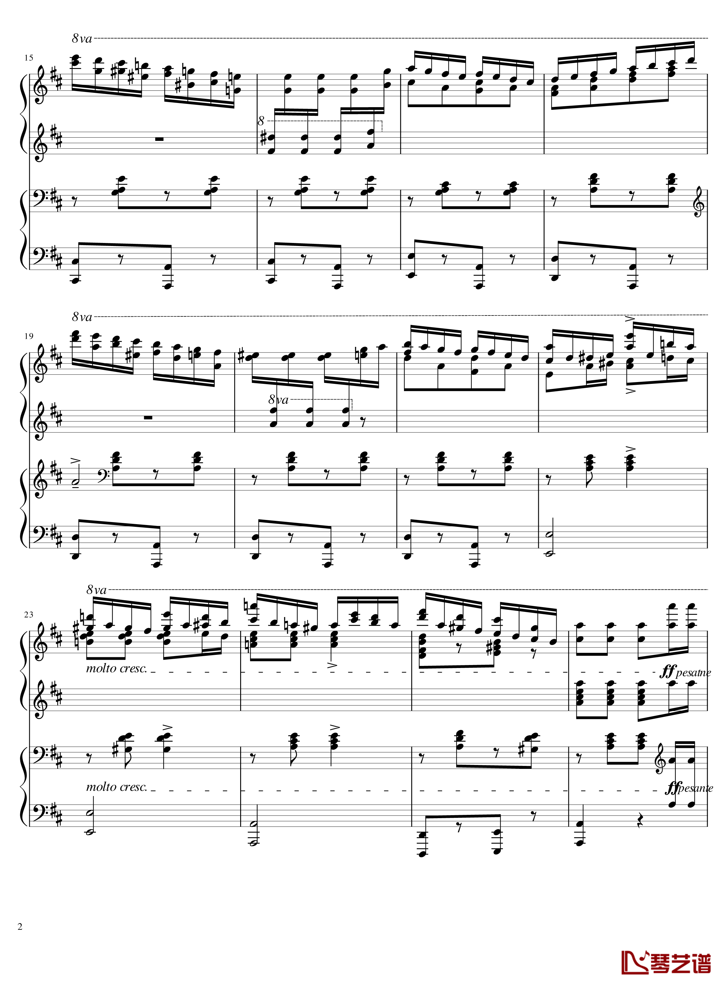 Italian Polka钢琴谱-意大利波尔卡-拉赫马尼若夫2