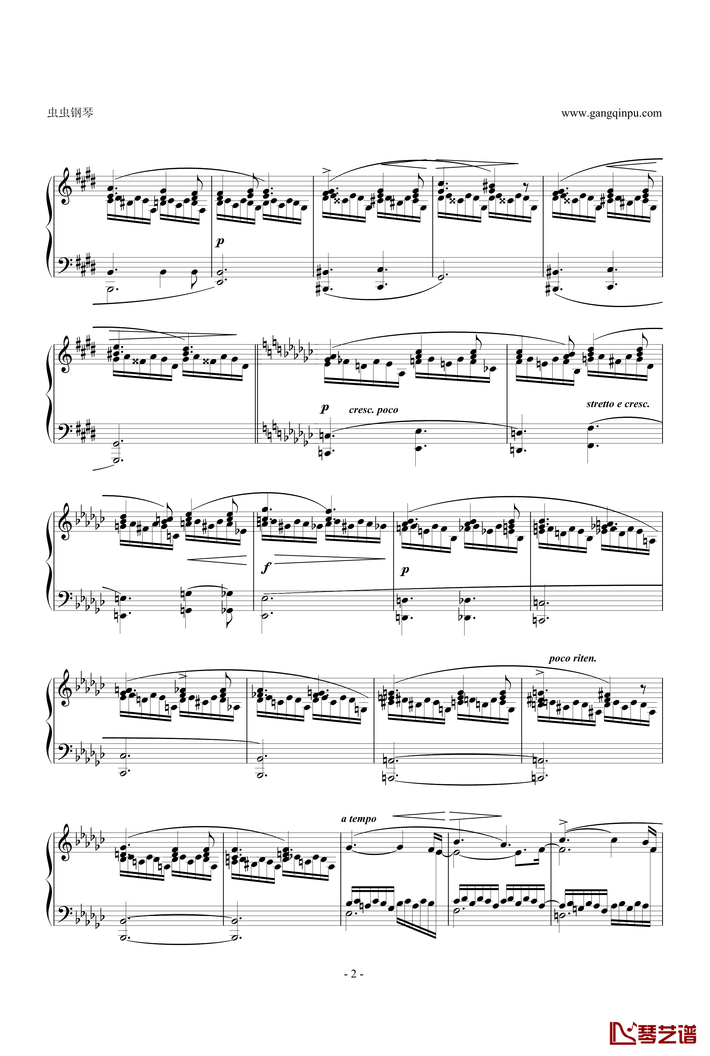 Etude OP.10 NO.6钢琴谱-肖邦练习曲-chopin2