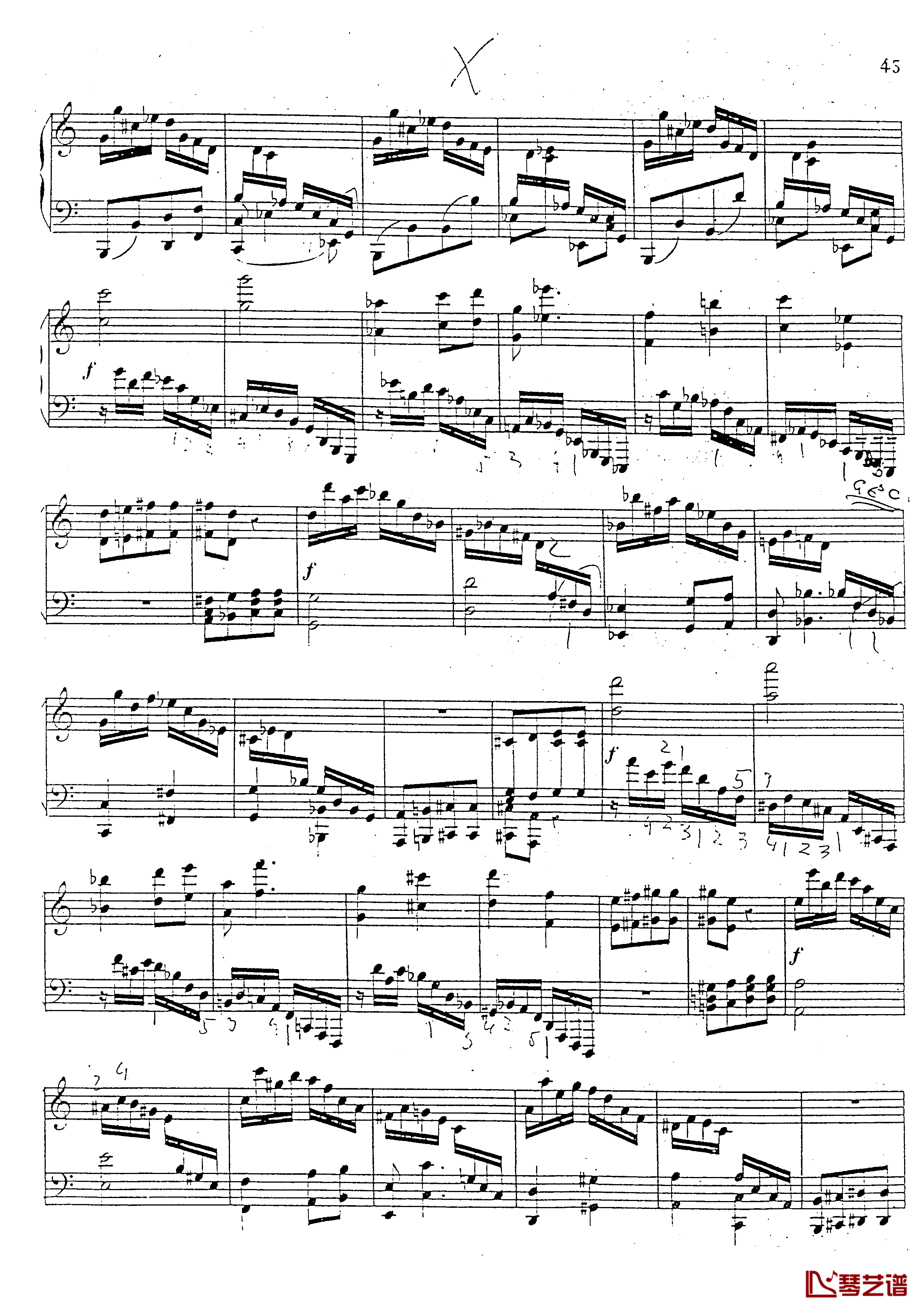 a小调第四钢琴奏鸣曲钢琴谱-安东 鲁宾斯坦- Op.10044