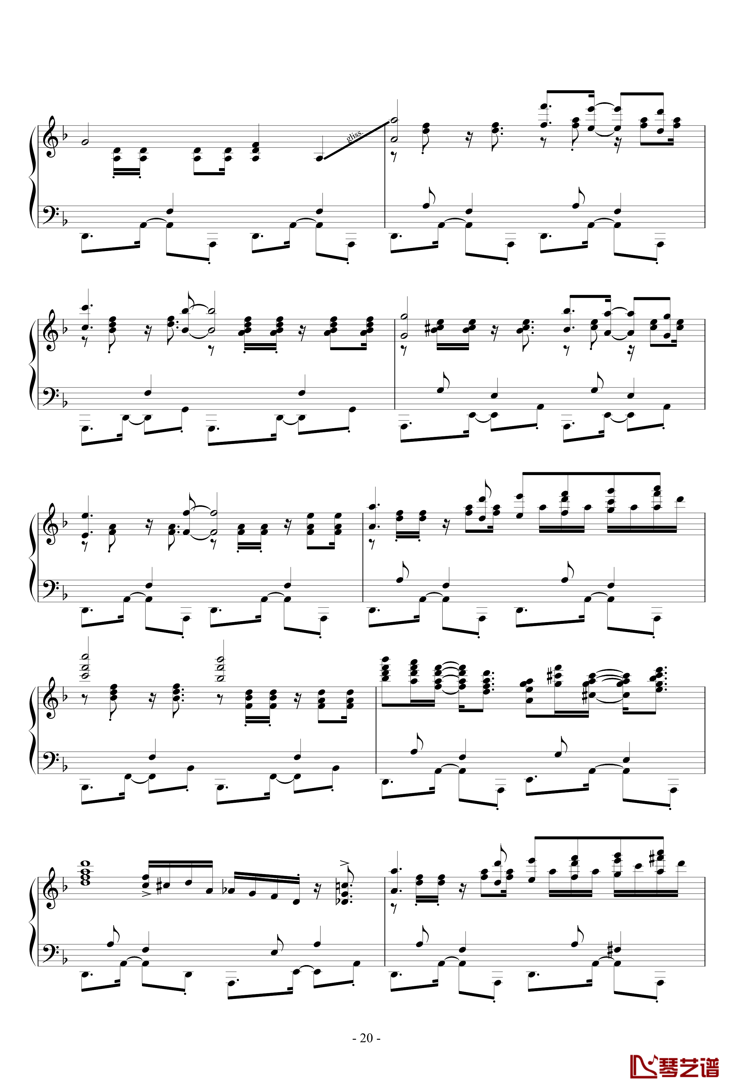 Capriccio For jubeat钢琴谱-芮-Really20