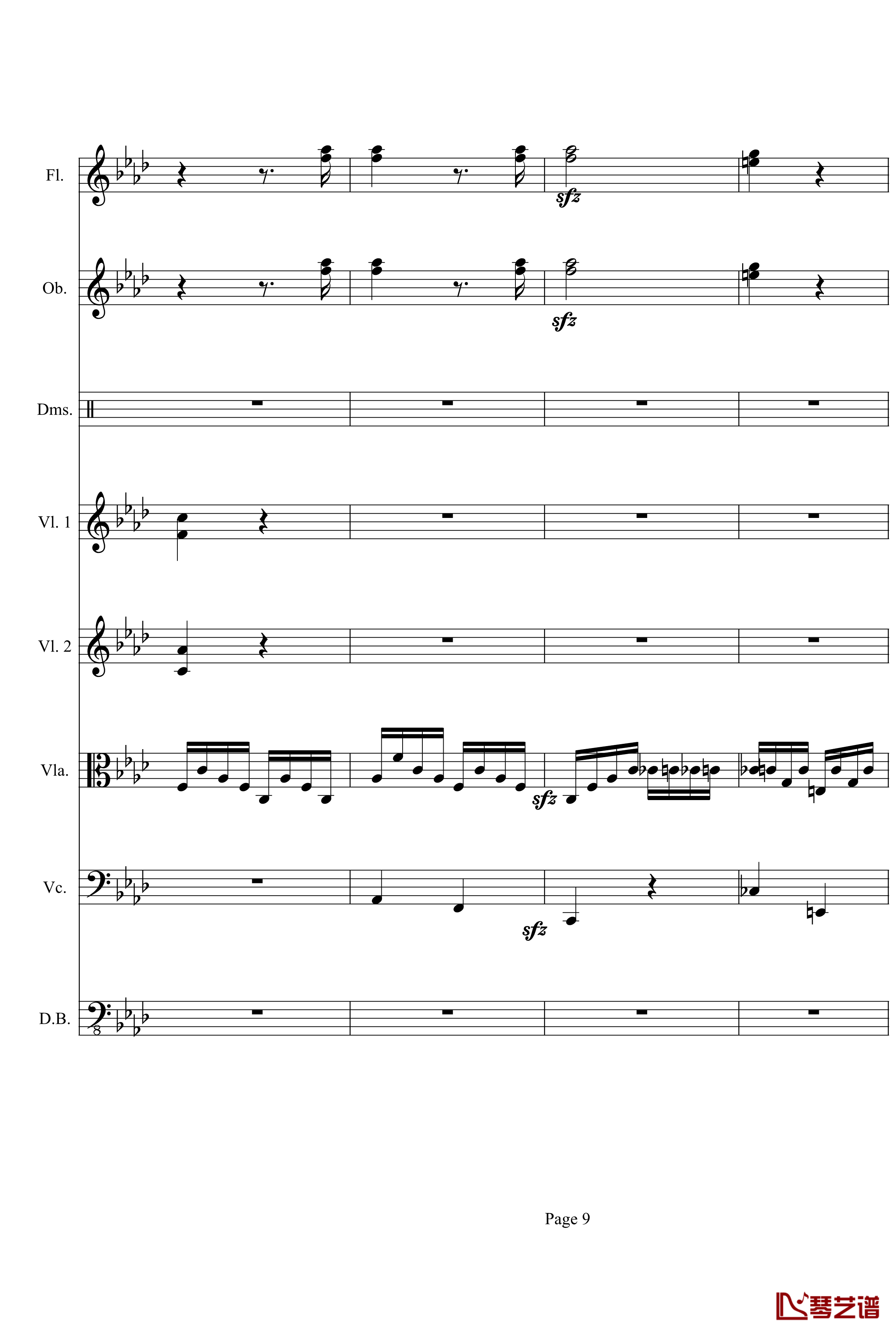 奏鸣曲之交响第23首Ⅲ钢琴谱--贝多芬-beethoven9