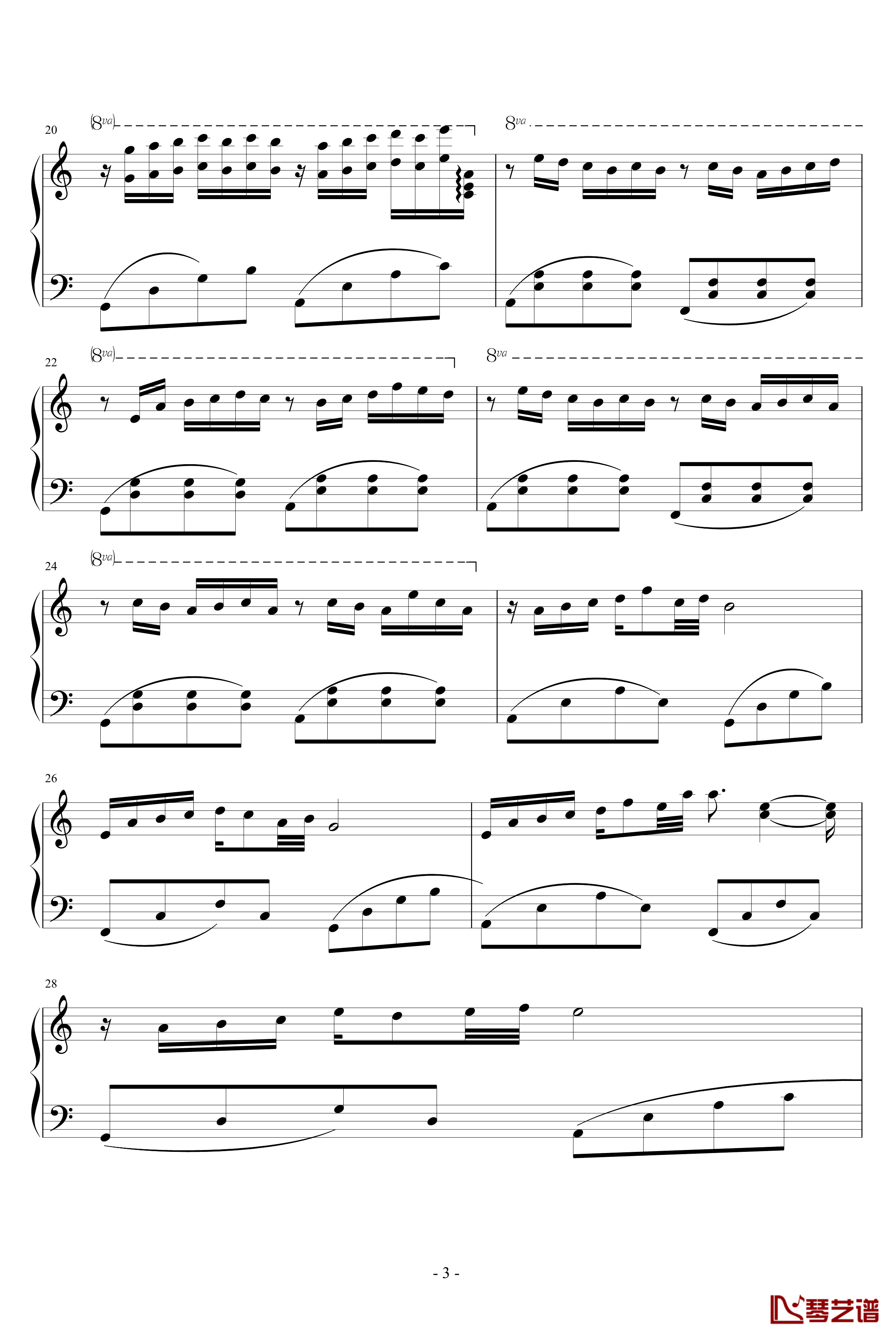 楠殇钢琴谱-Chopinist3