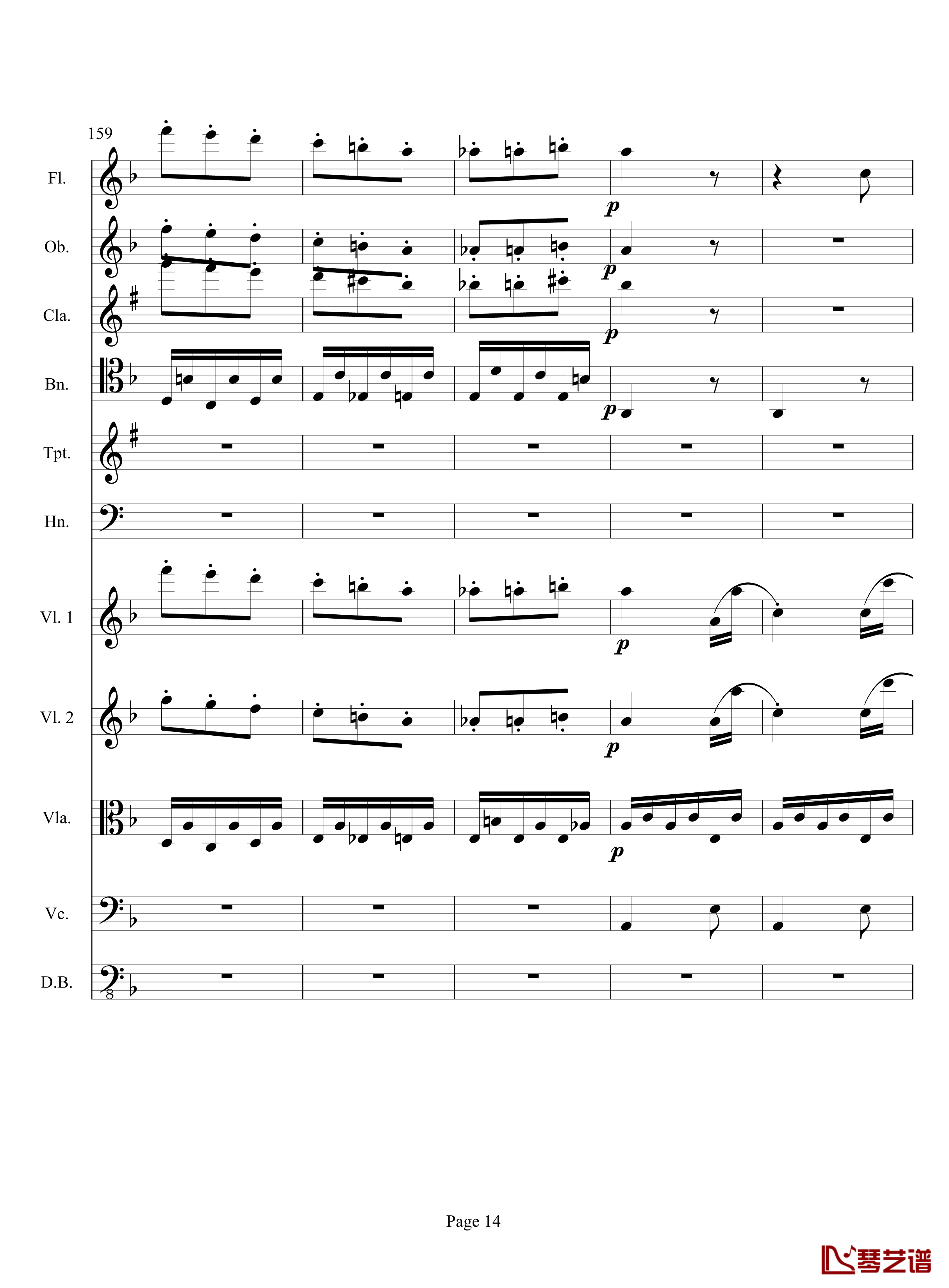 奏鸣曲之交响钢琴谱-第17首-Ⅲ-贝多芬-beethoven14