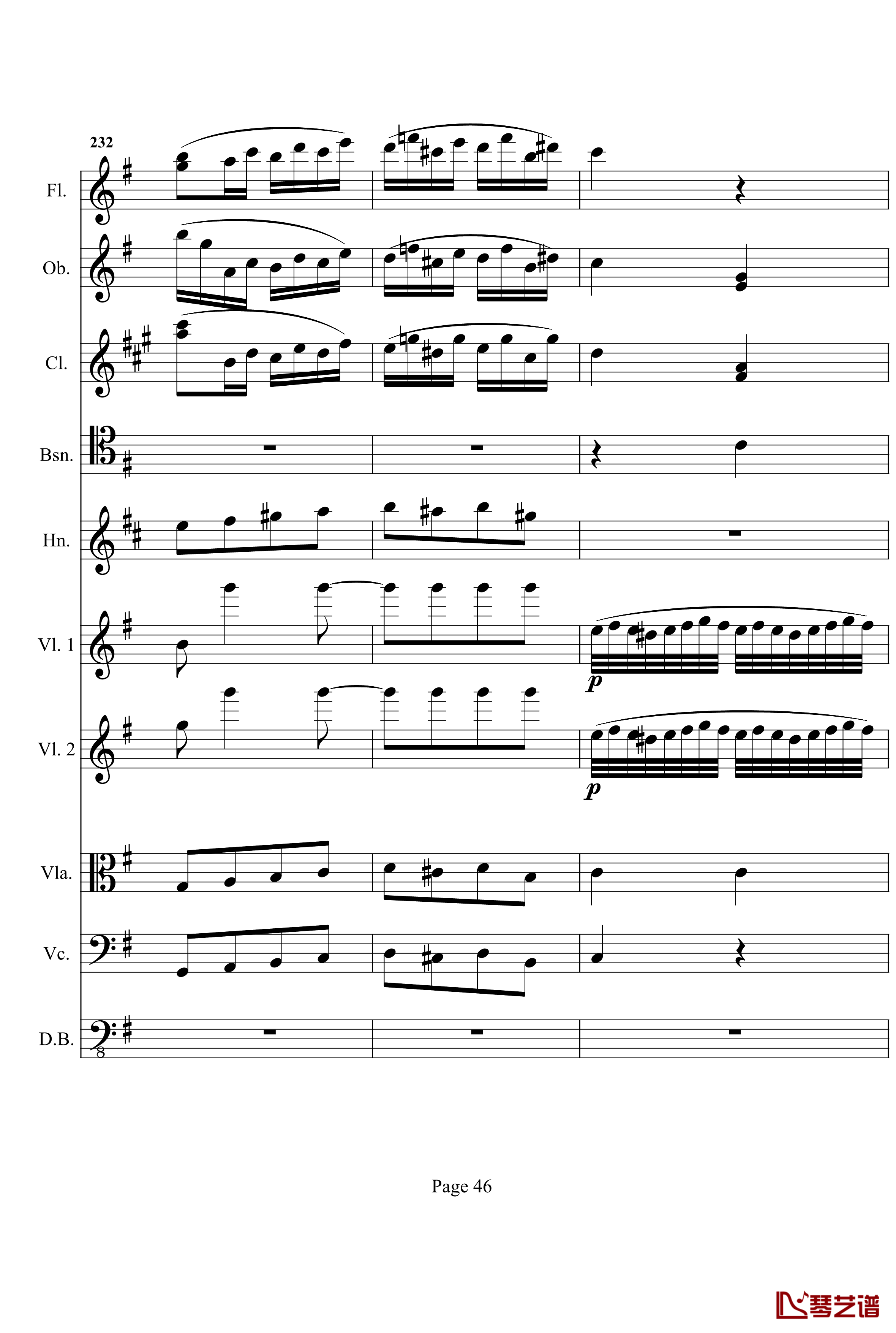 奏鸣曲之交响钢琴谱- 第十首-Ⅰ-贝多芬-beethoven46