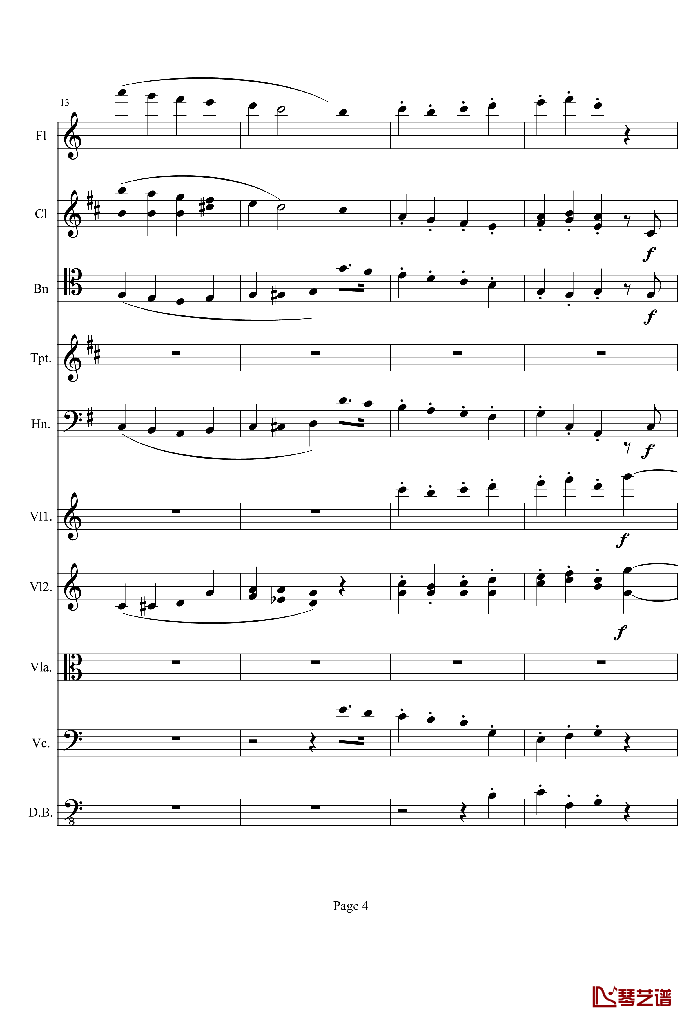 奏鸣曲之交响钢琴谱-第10首-Ⅱ-贝多芬-beethoven4