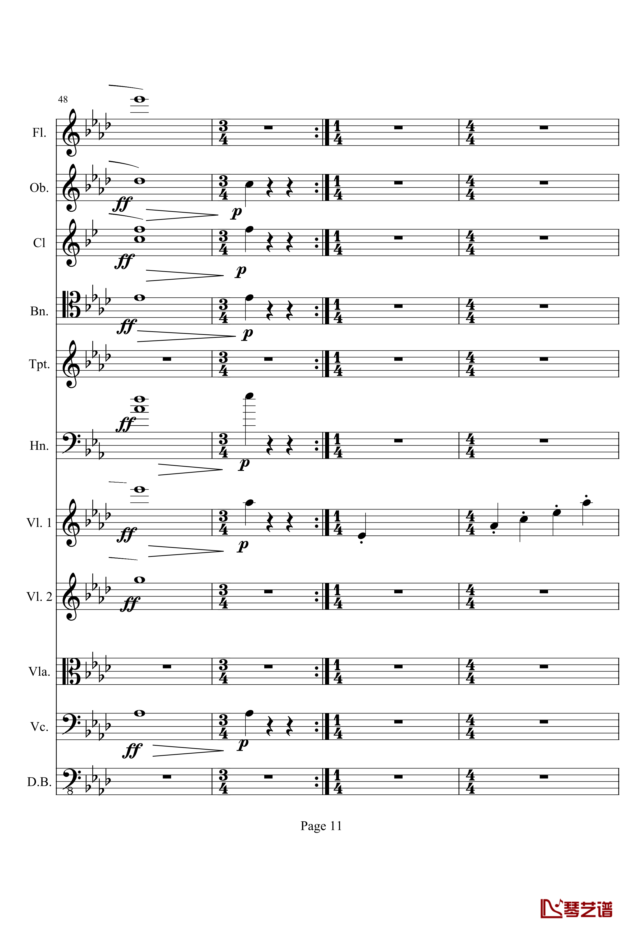 奏鸣曲之交响钢琴谱-第1首-Ⅰ-贝多芬-beethoven11