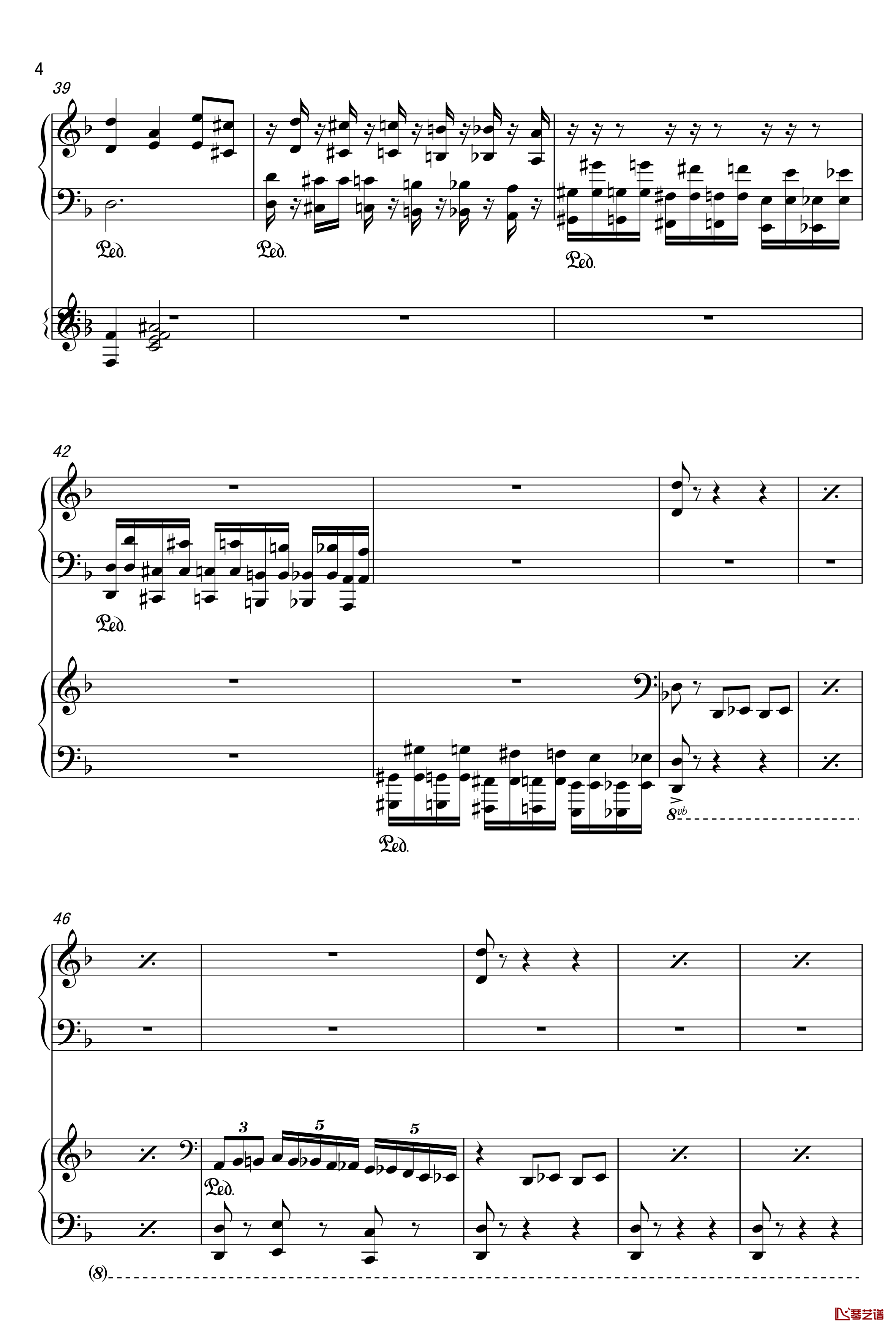 加勒比海盗-四手联弹钢琴谱-Hans Zimmer4
