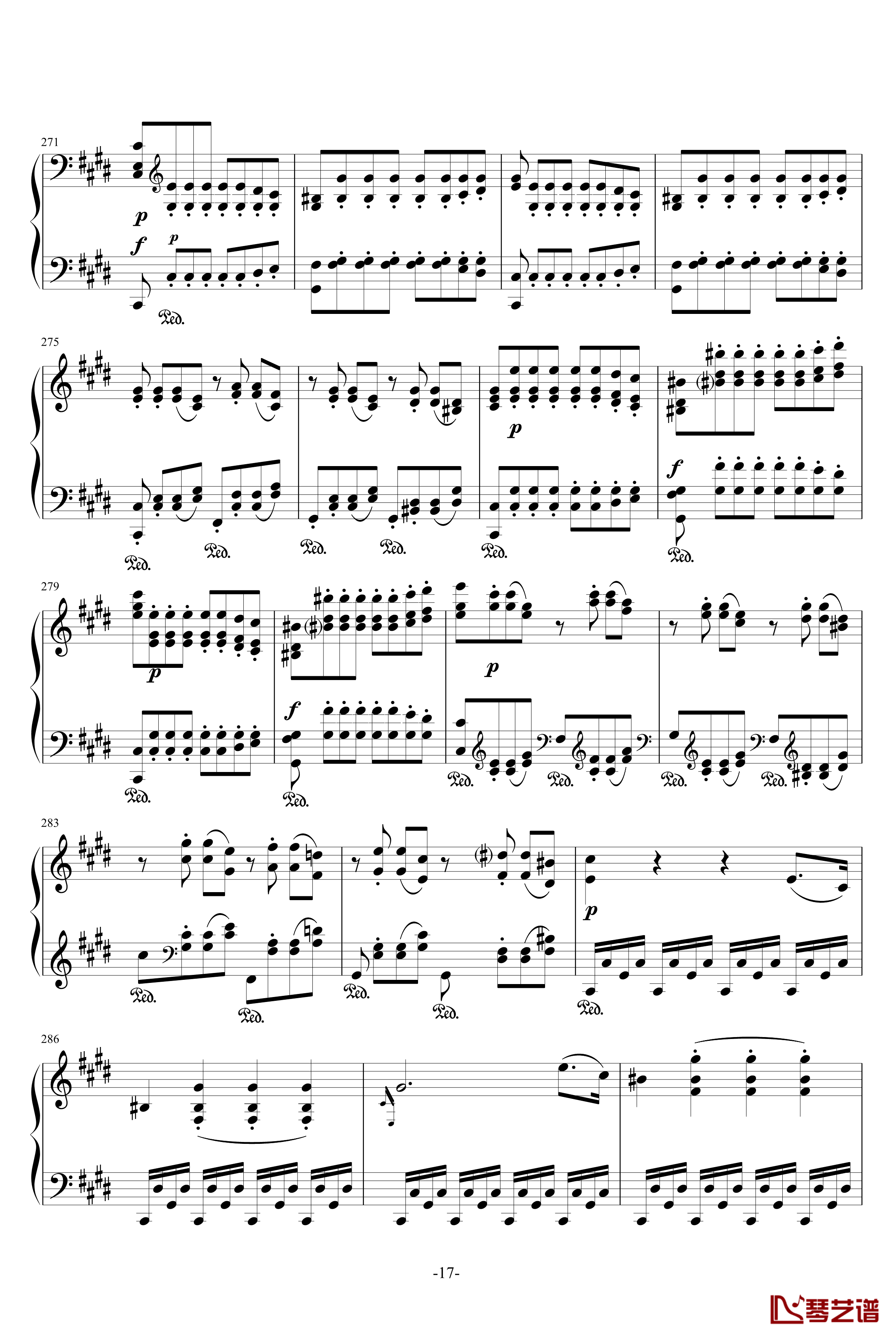 月光奏鸣曲钢琴谱-1，2，3乐章-贝多芬-beethoven17