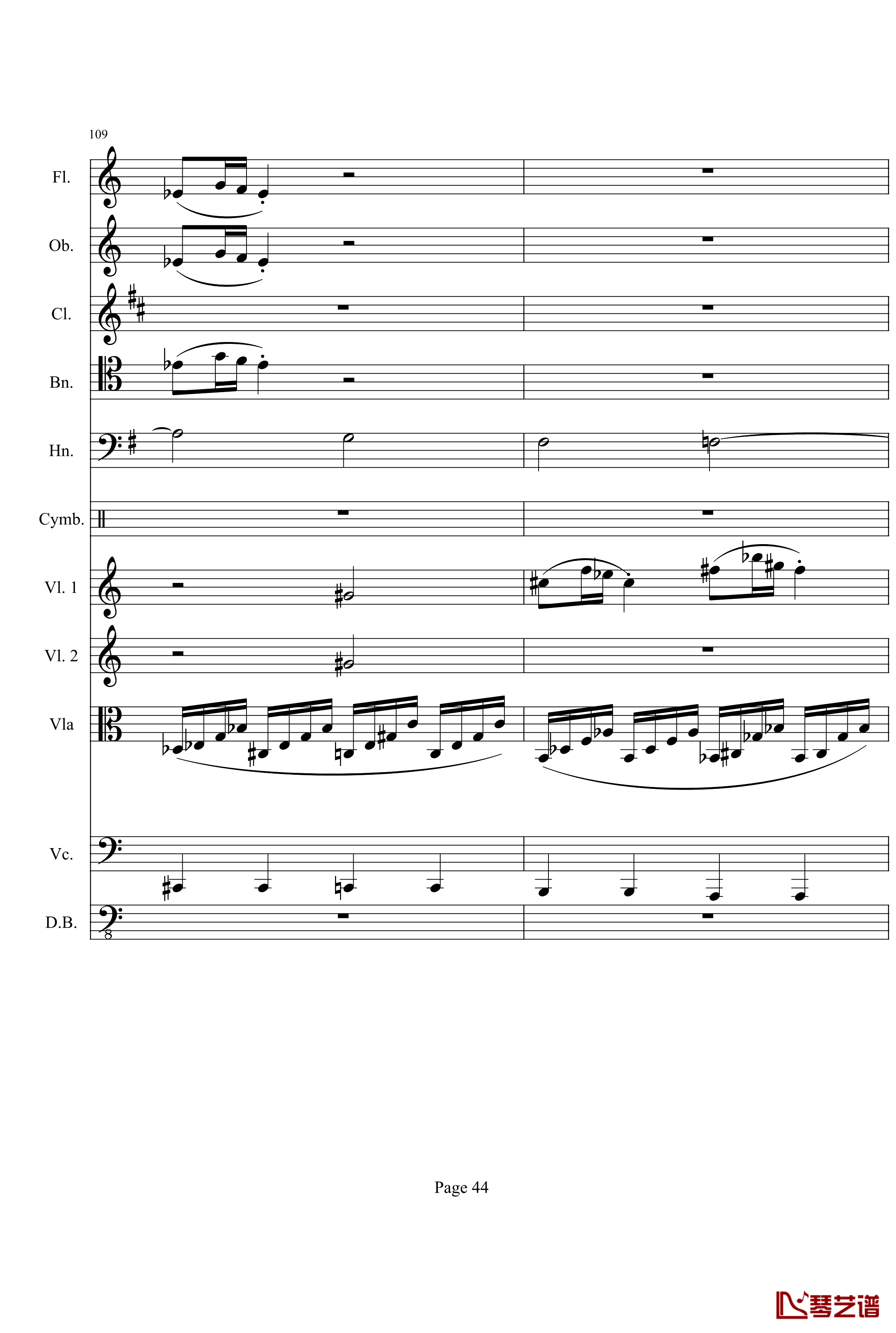 奏鸣曲之交响钢琴谱-第21-Ⅰ-贝多芬-beethoven44