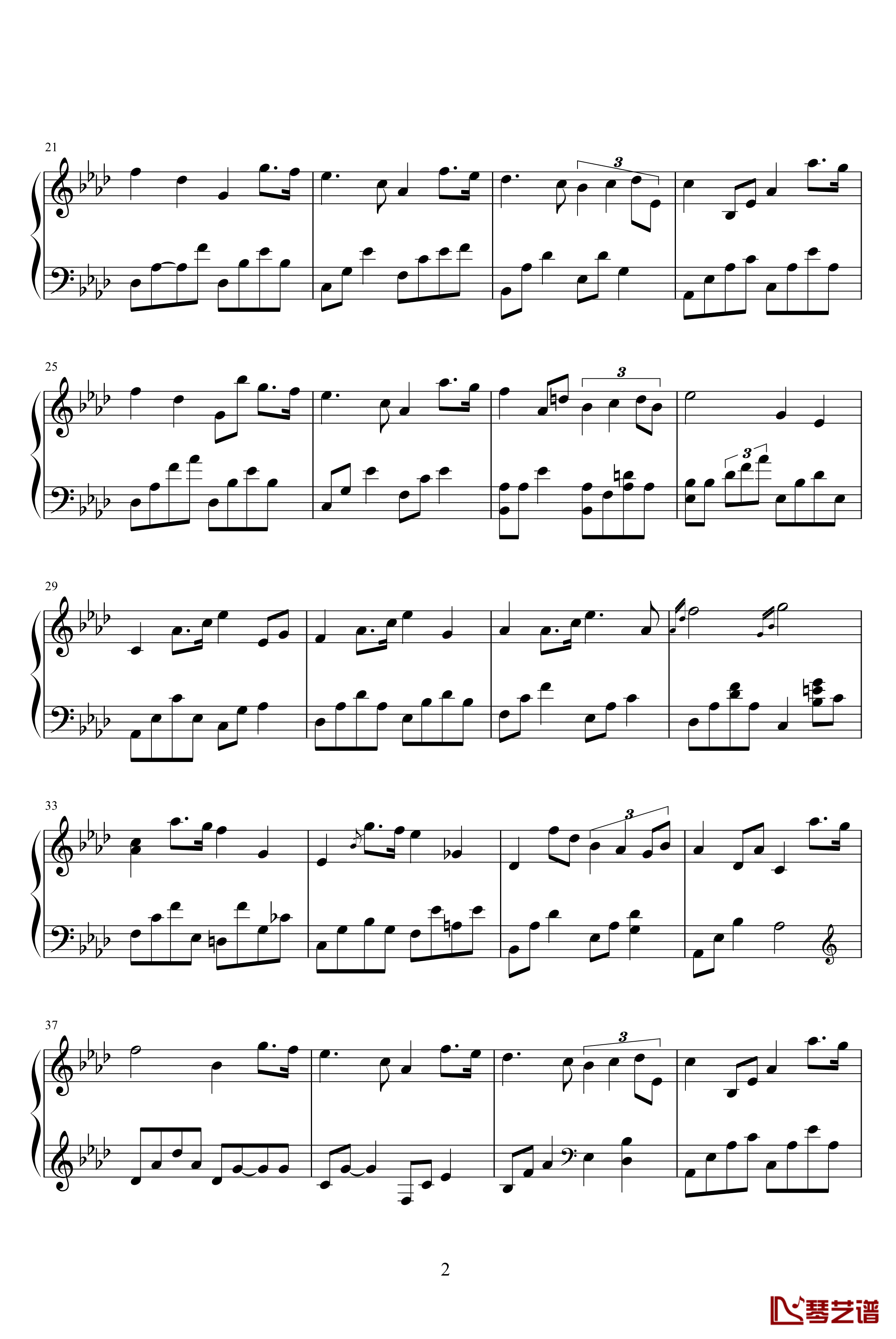 Fantasia's Lullaby钢琴谱-Kevin Kern2