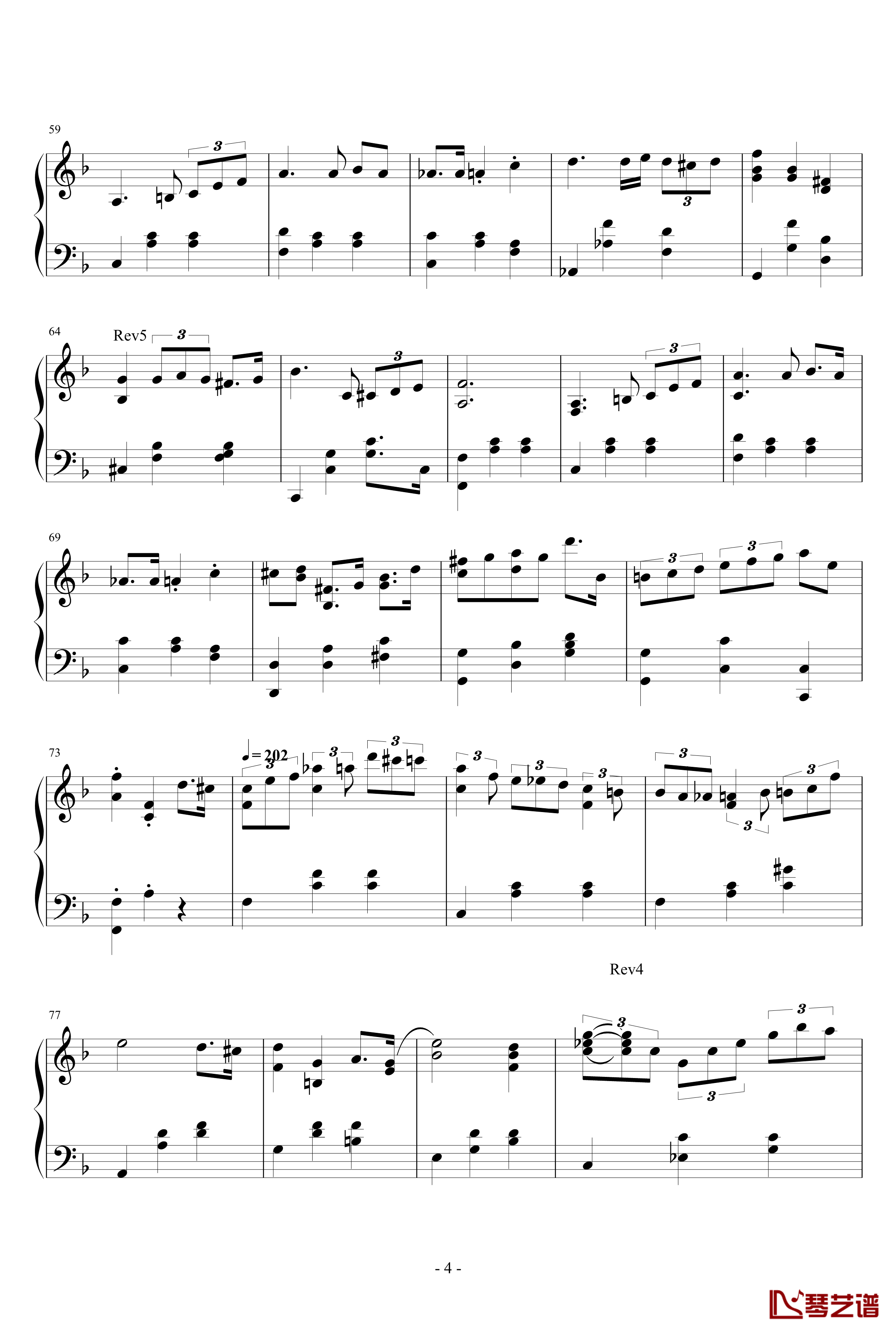 Valse De Minuto钢琴谱-AlfredAria4
