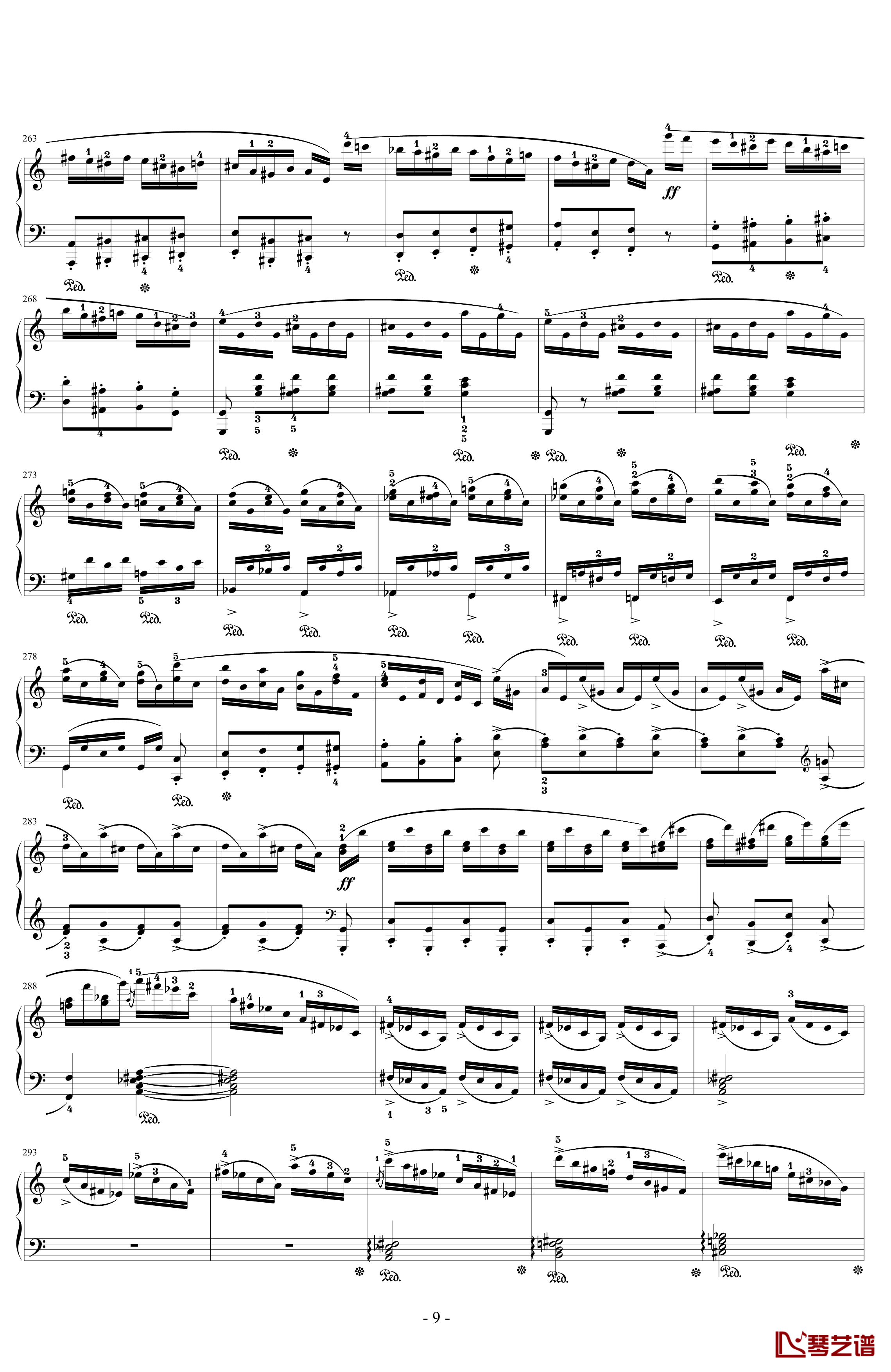 C大调第一钢琴奏鸣曲钢琴谱 Op.24 第四乐章 无穷动-韦伯9