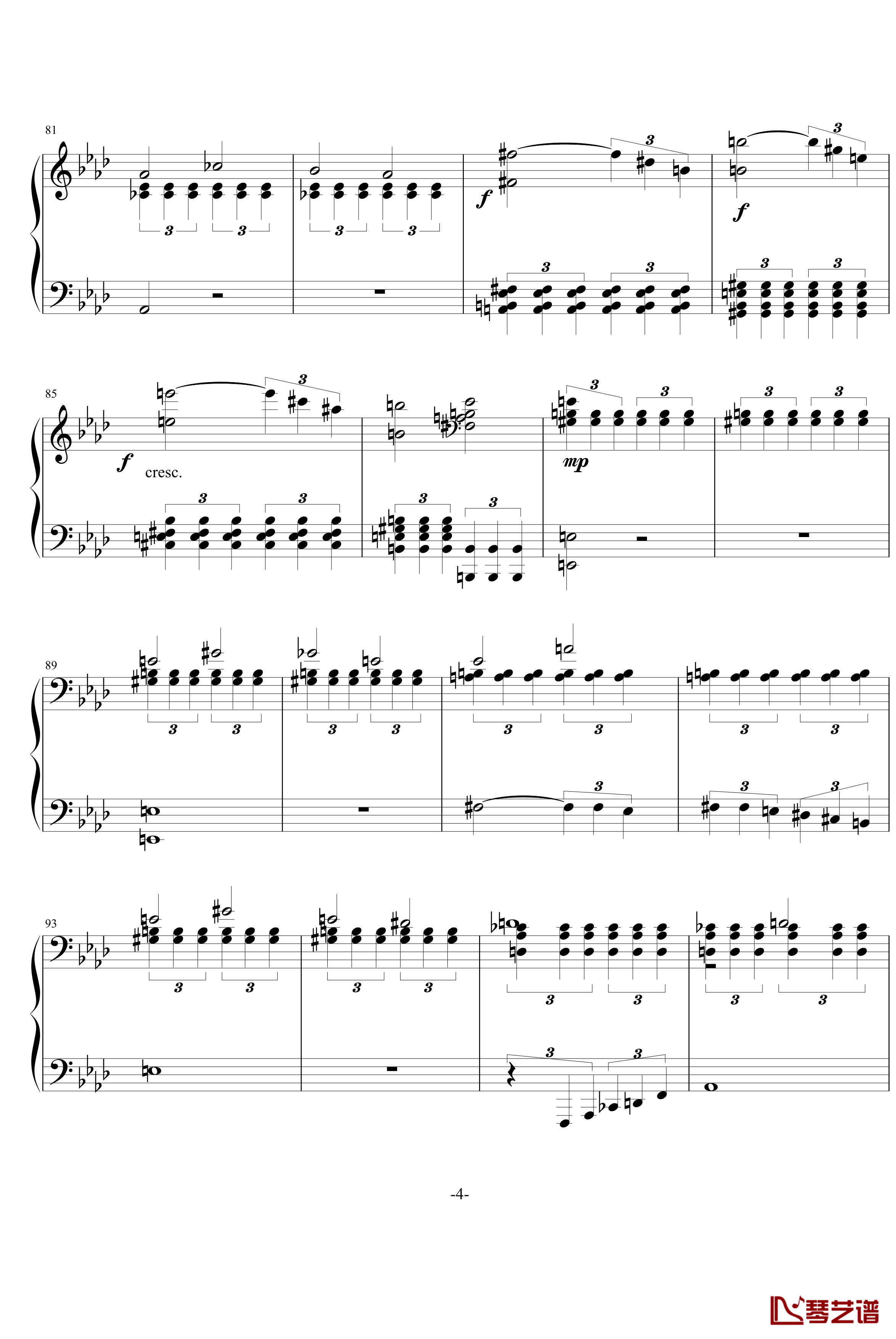 悲怆钢琴谱-贝多芬-beethoven4