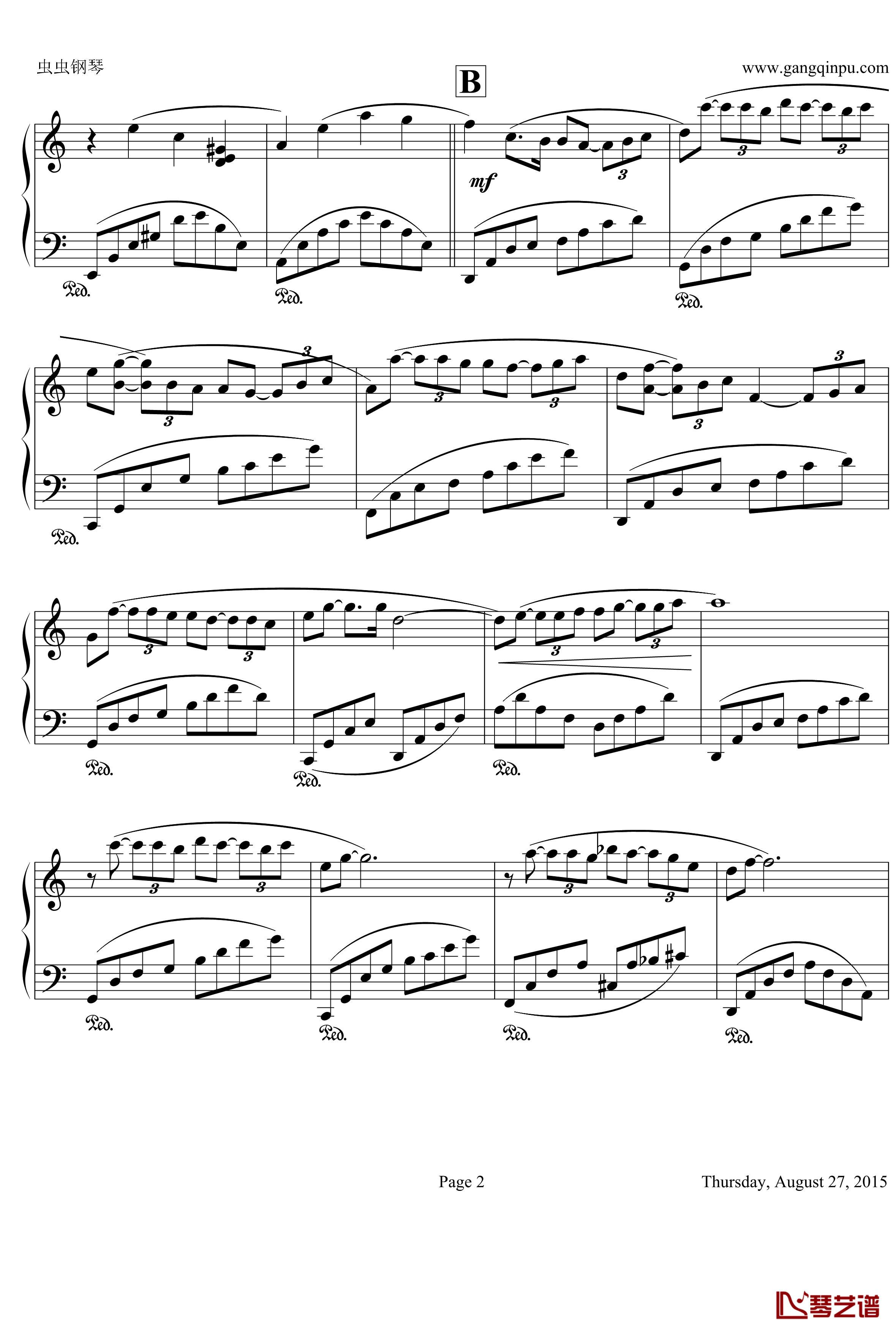 The Way I Loved You 钢琴谱-2&amp;apos;32-克莱德曼2