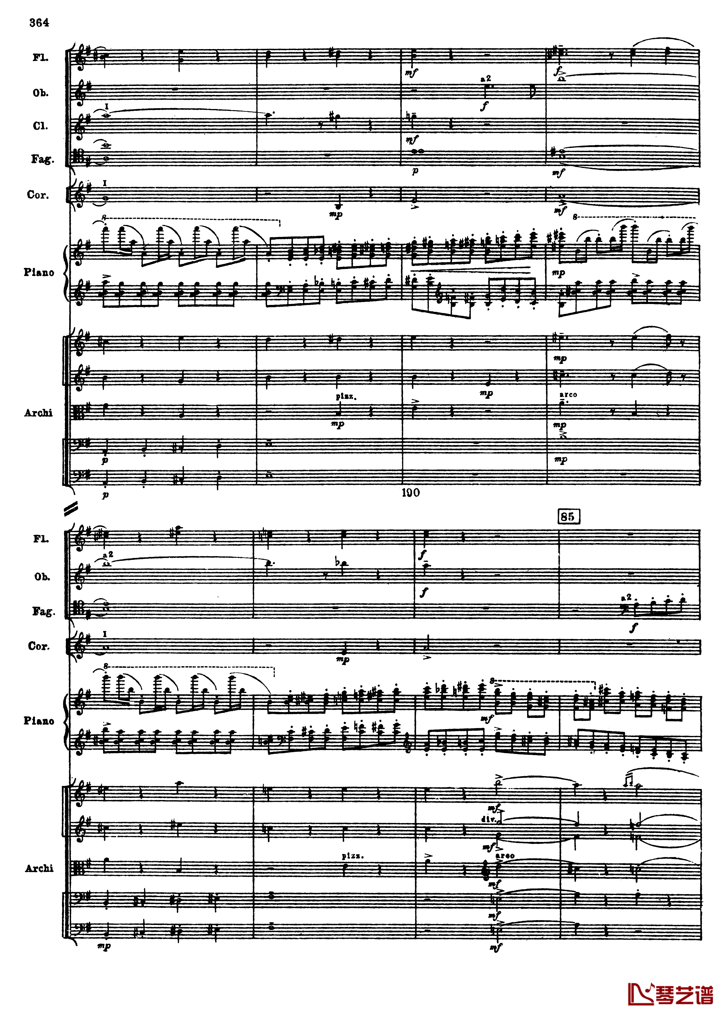 普罗科菲耶夫第三钢琴协奏曲钢琴谱-总谱-普罗科非耶夫96