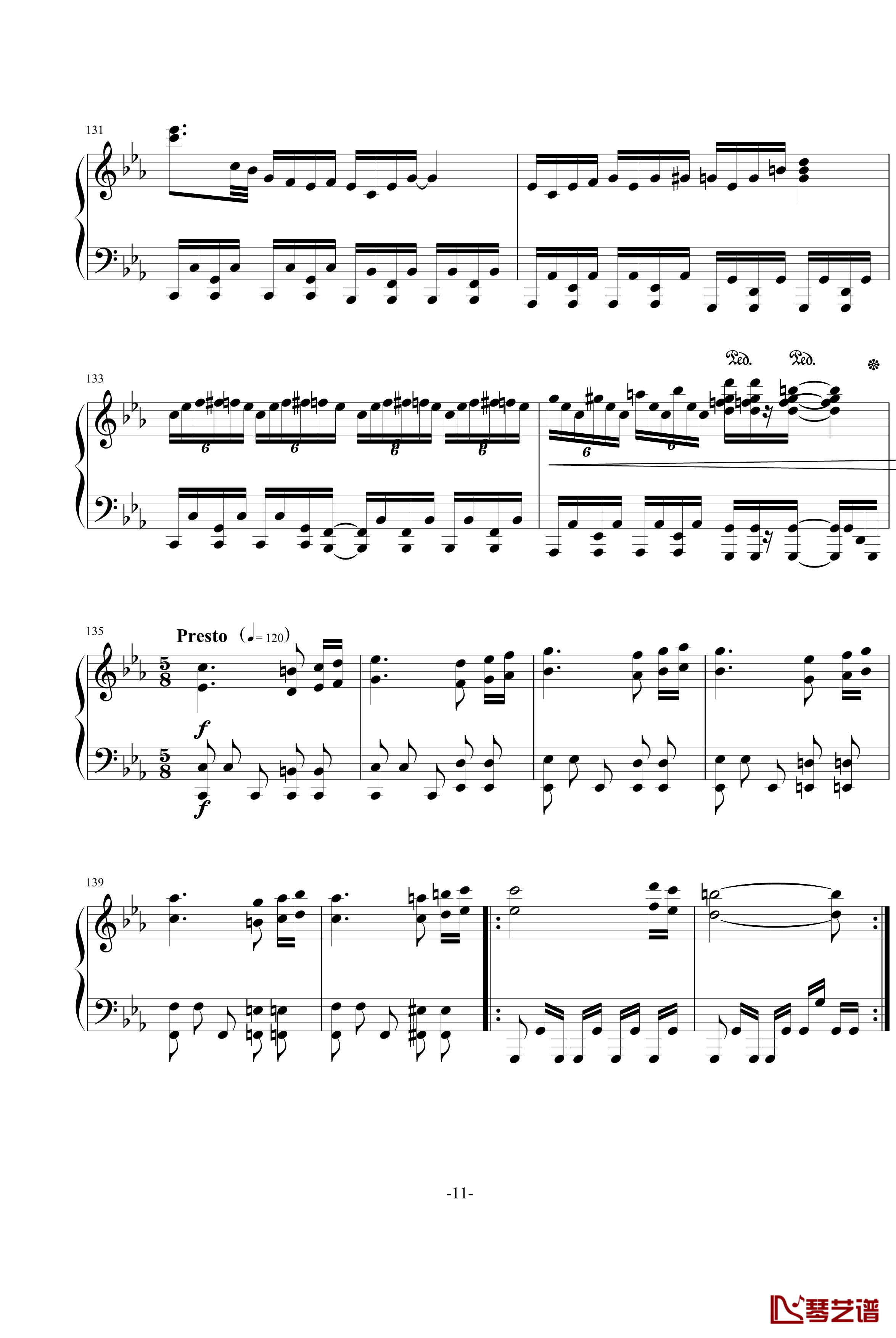 冥王钢琴谱-钢琴版-Sound Horizon11