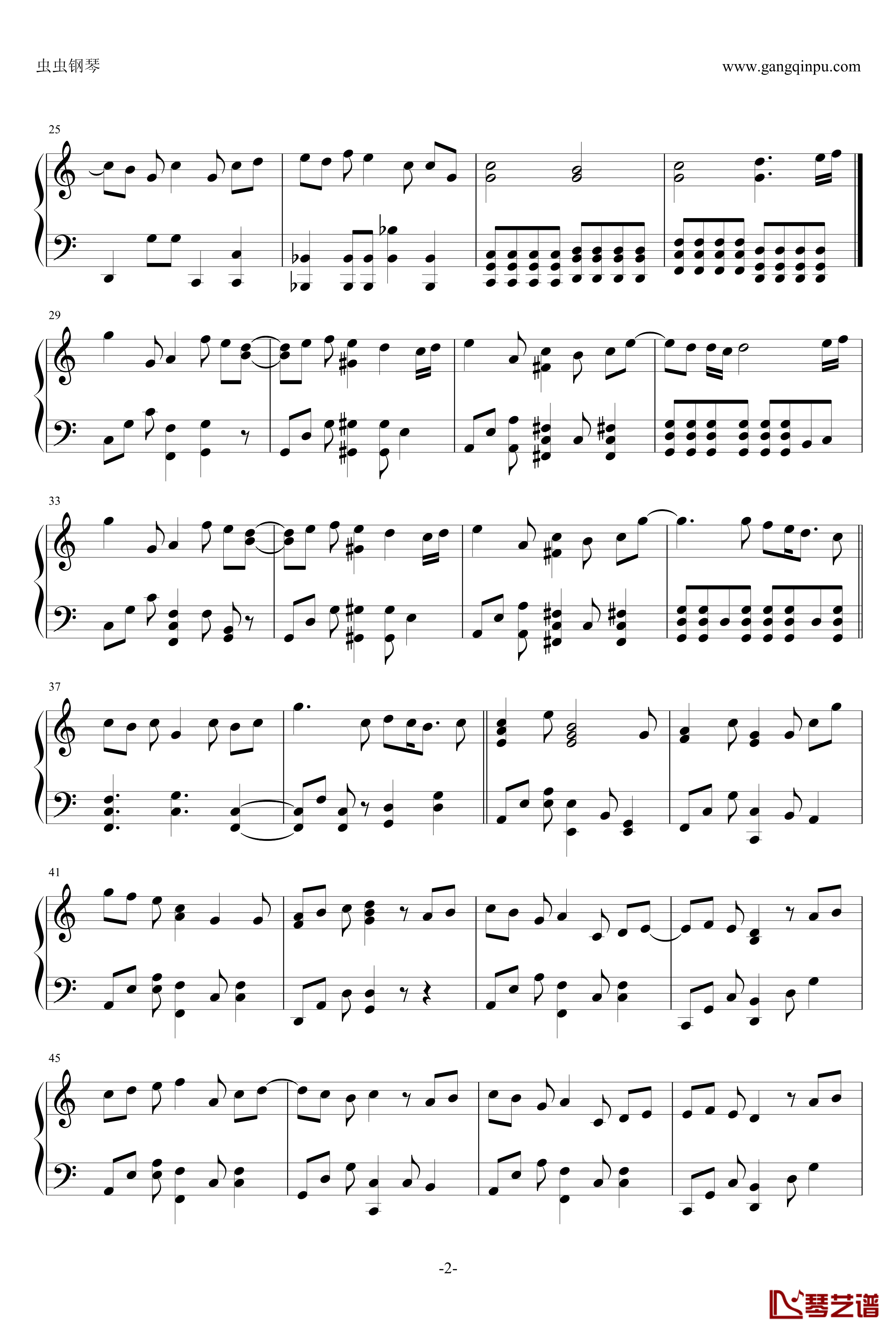 果てない空钢琴谱-Arashi2