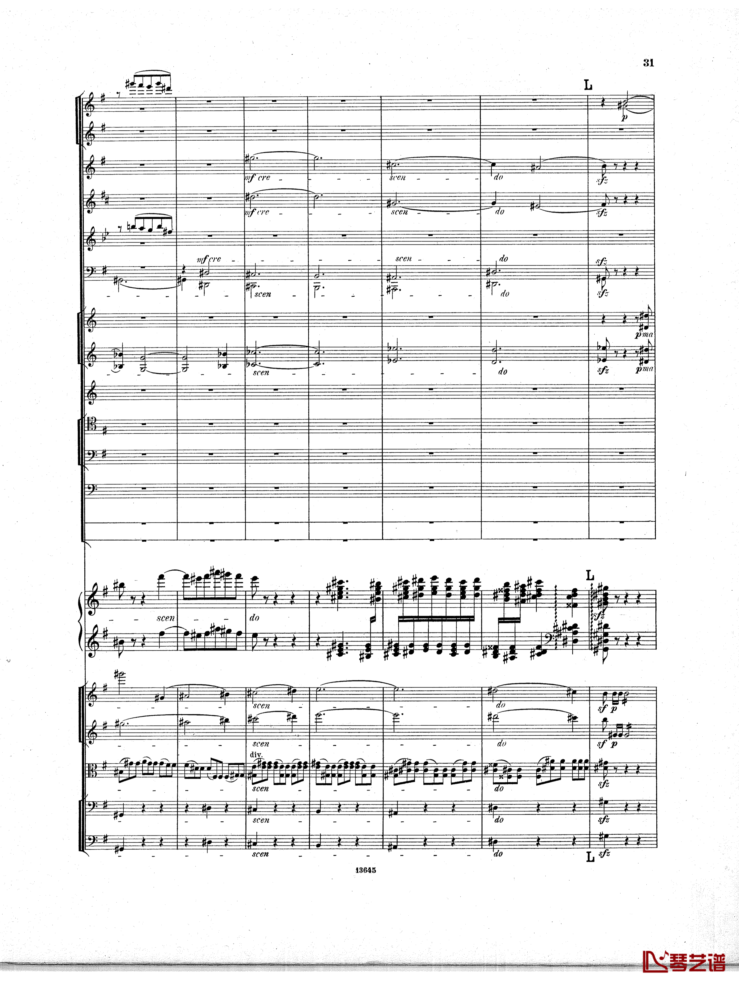 Lyapunov 降E小调第一钢琴协奏曲 Op.4钢琴谱-Lyapunov30