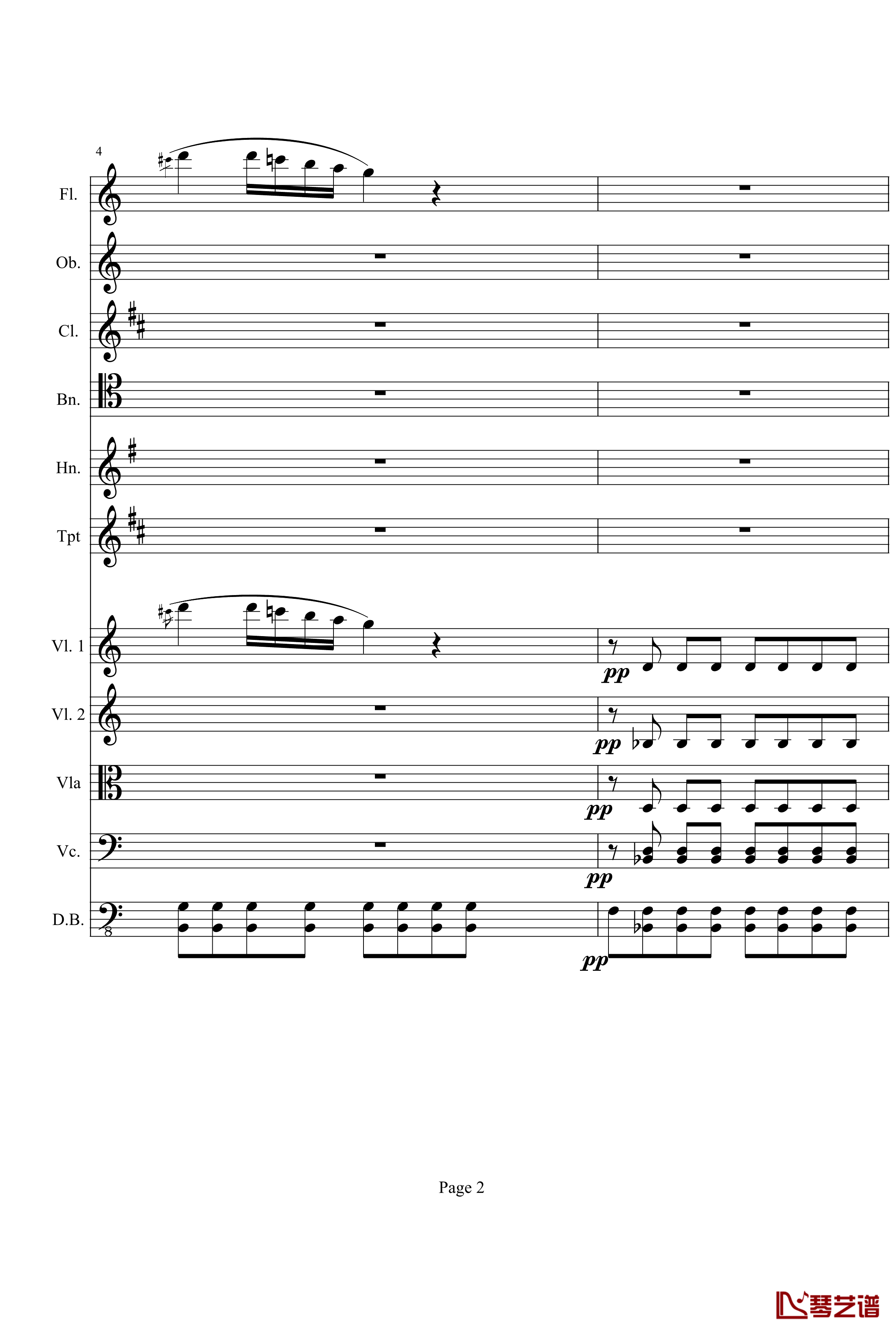 奏鸣曲之交响钢琴谱-第21首-Ⅰ-贝多芬-beethoven2