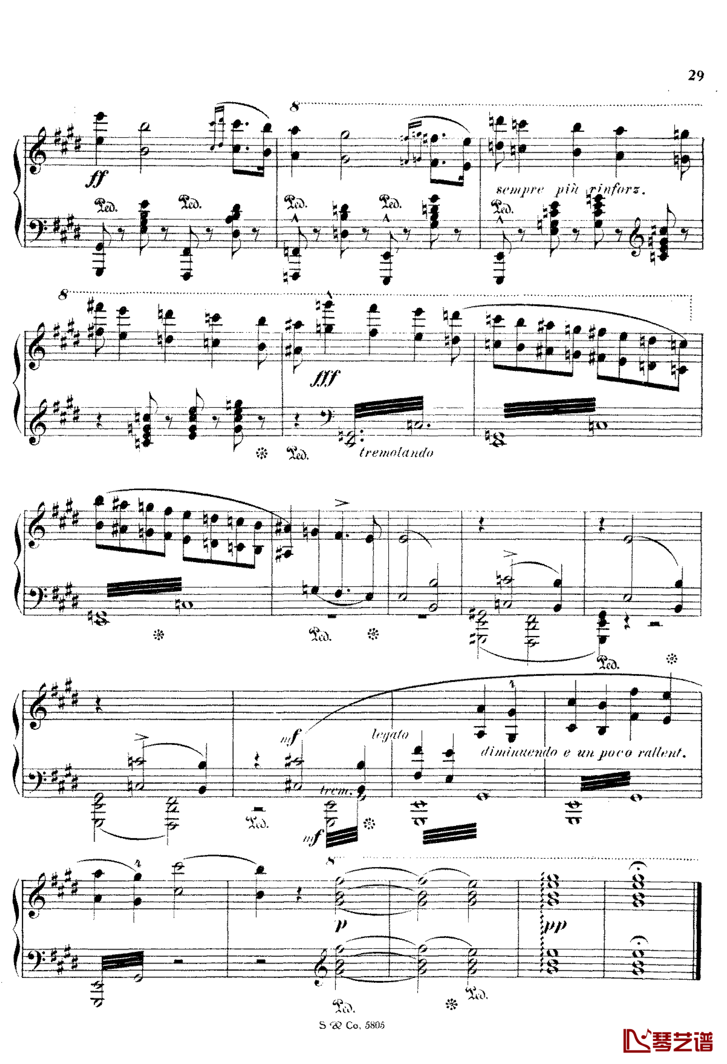 纪念裴多菲S.195钢琴谱-李斯特4