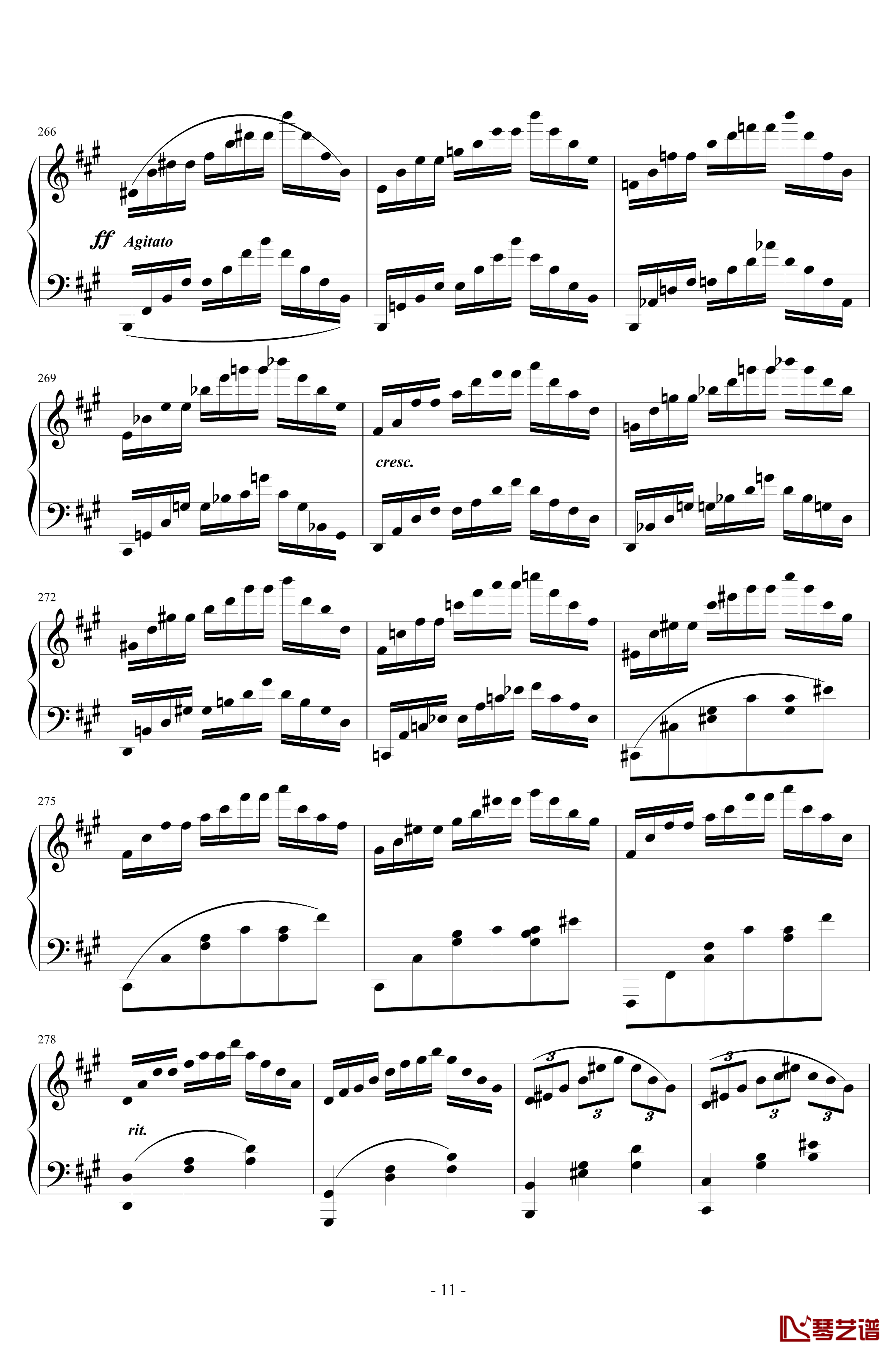 第三乐章钢琴谱-A大调奏鸣曲-清代皇帝11