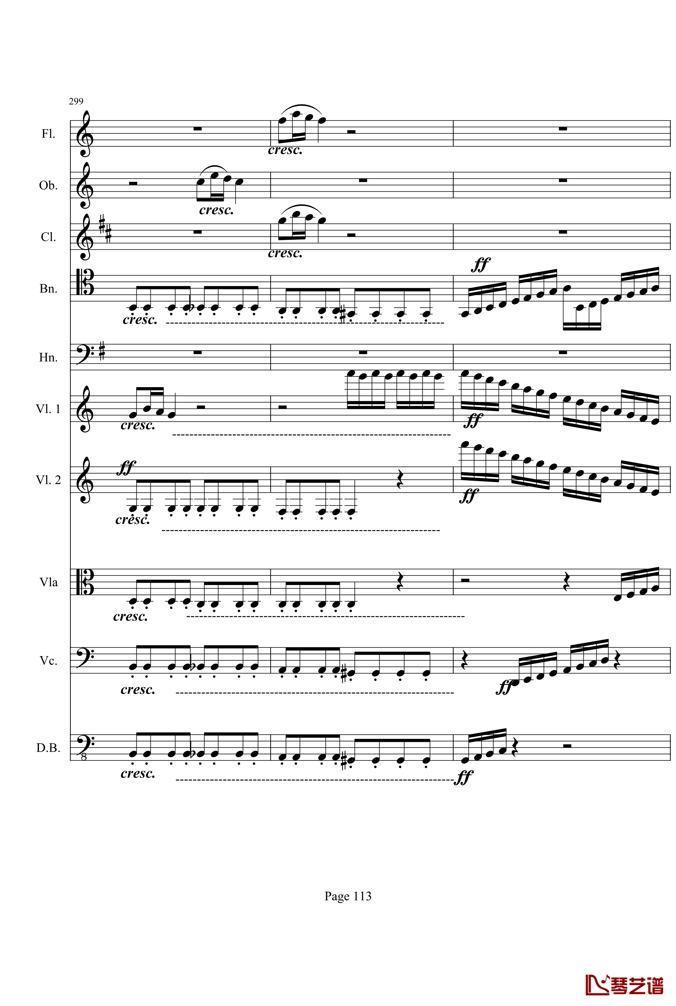 奏鸣曲之交响钢琴谱-第21-Ⅰ-贝多芬-beethoven113
