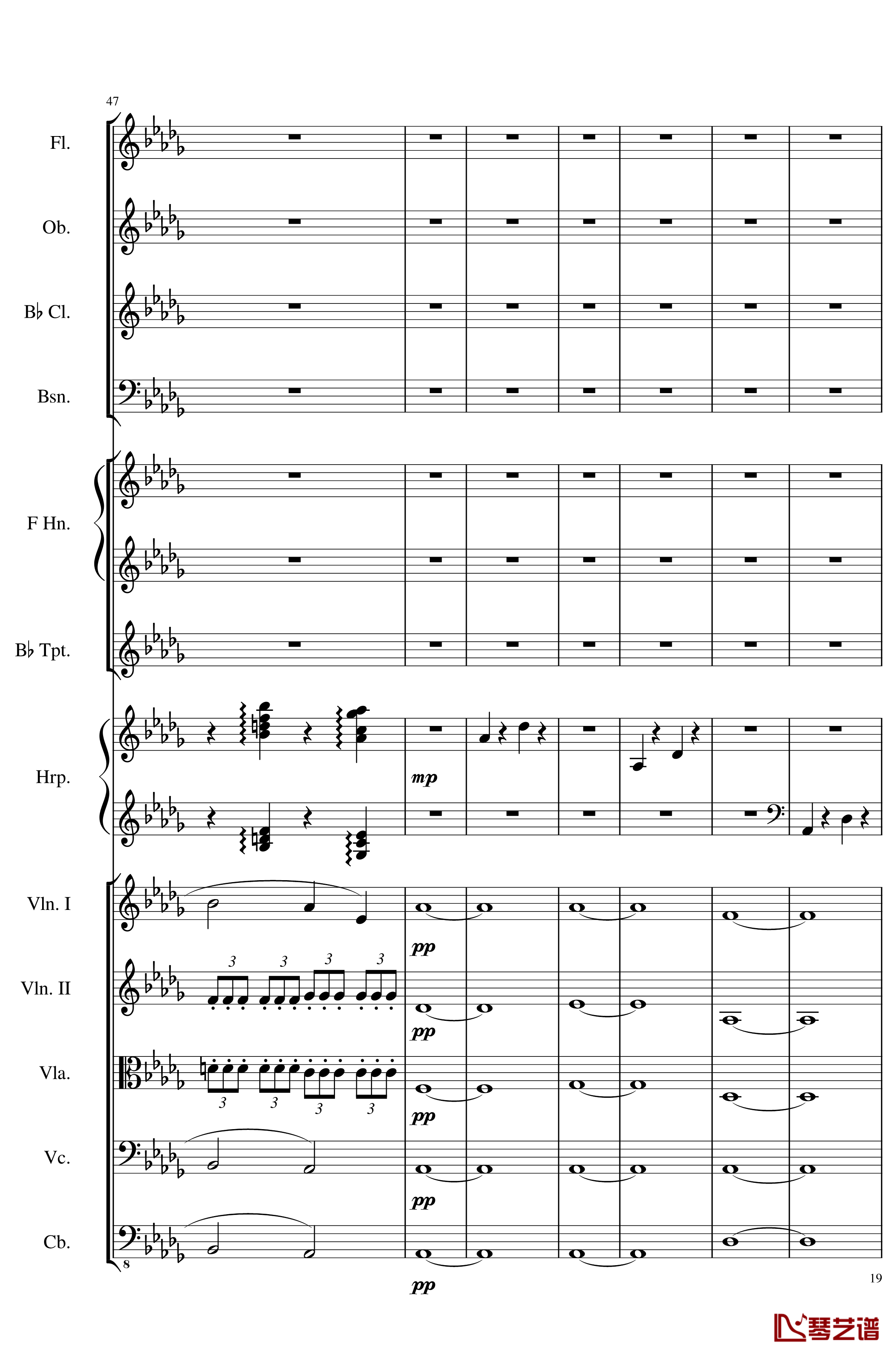 Clair de lune, Op.109钢琴谱-一个球19