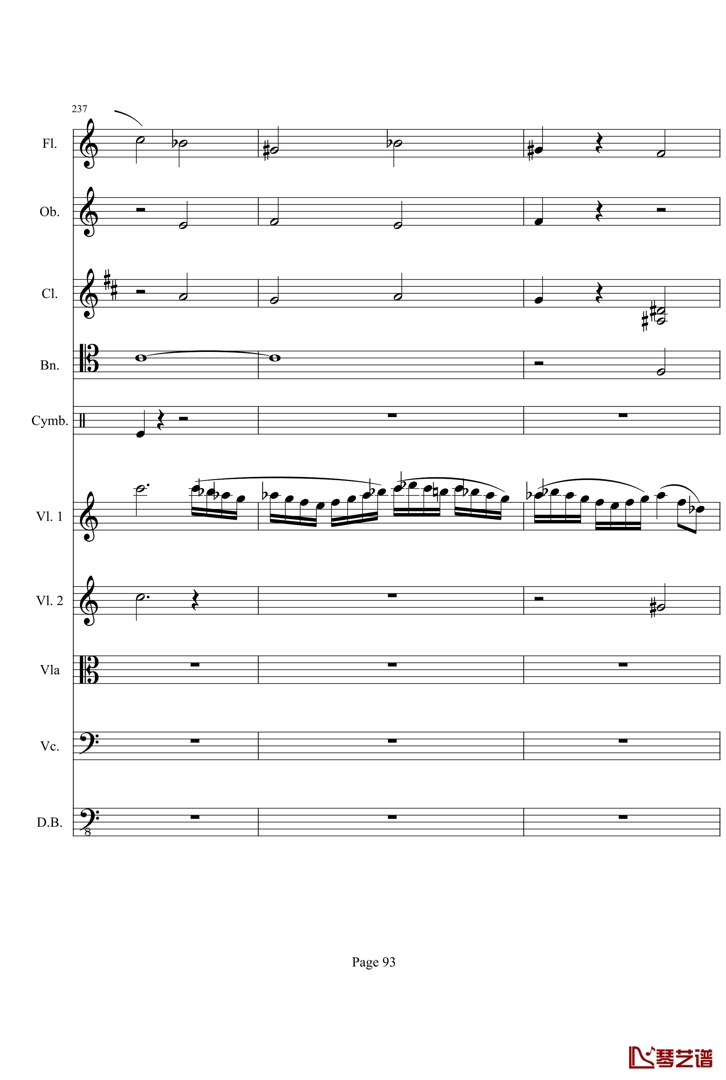 奏鸣曲之交响钢琴谱-第21首-Ⅰ-贝多芬-beethoven93