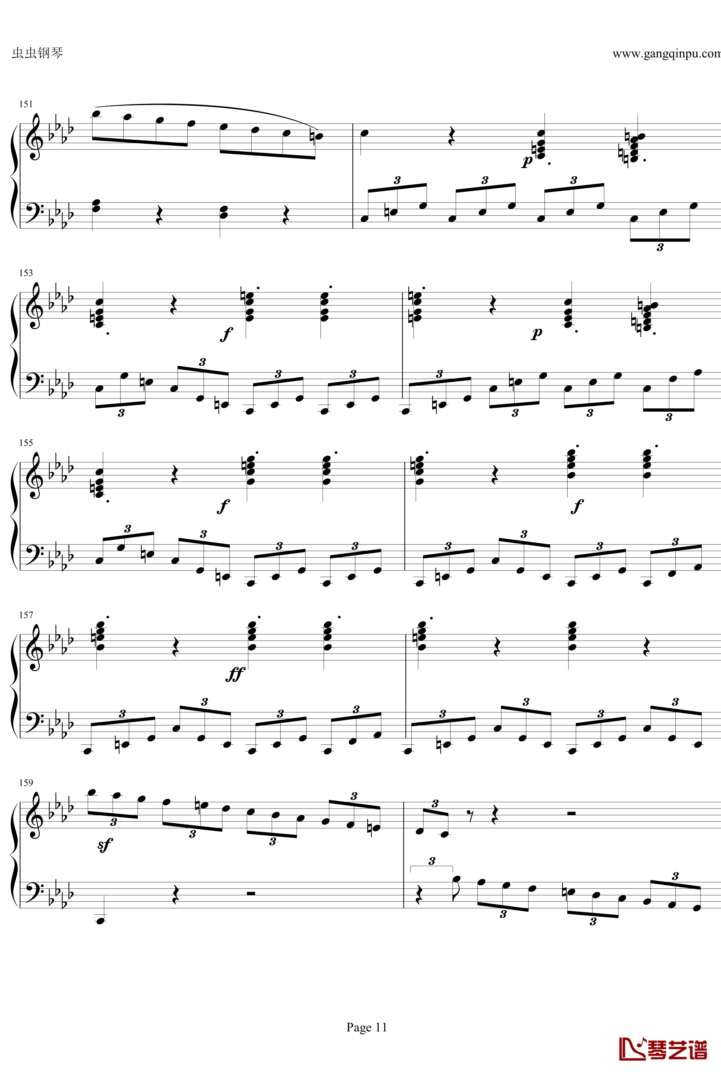 贝多芬第一钢琴奏鸣曲钢琴谱-作品2，第一号-贝多芬-beethoven11