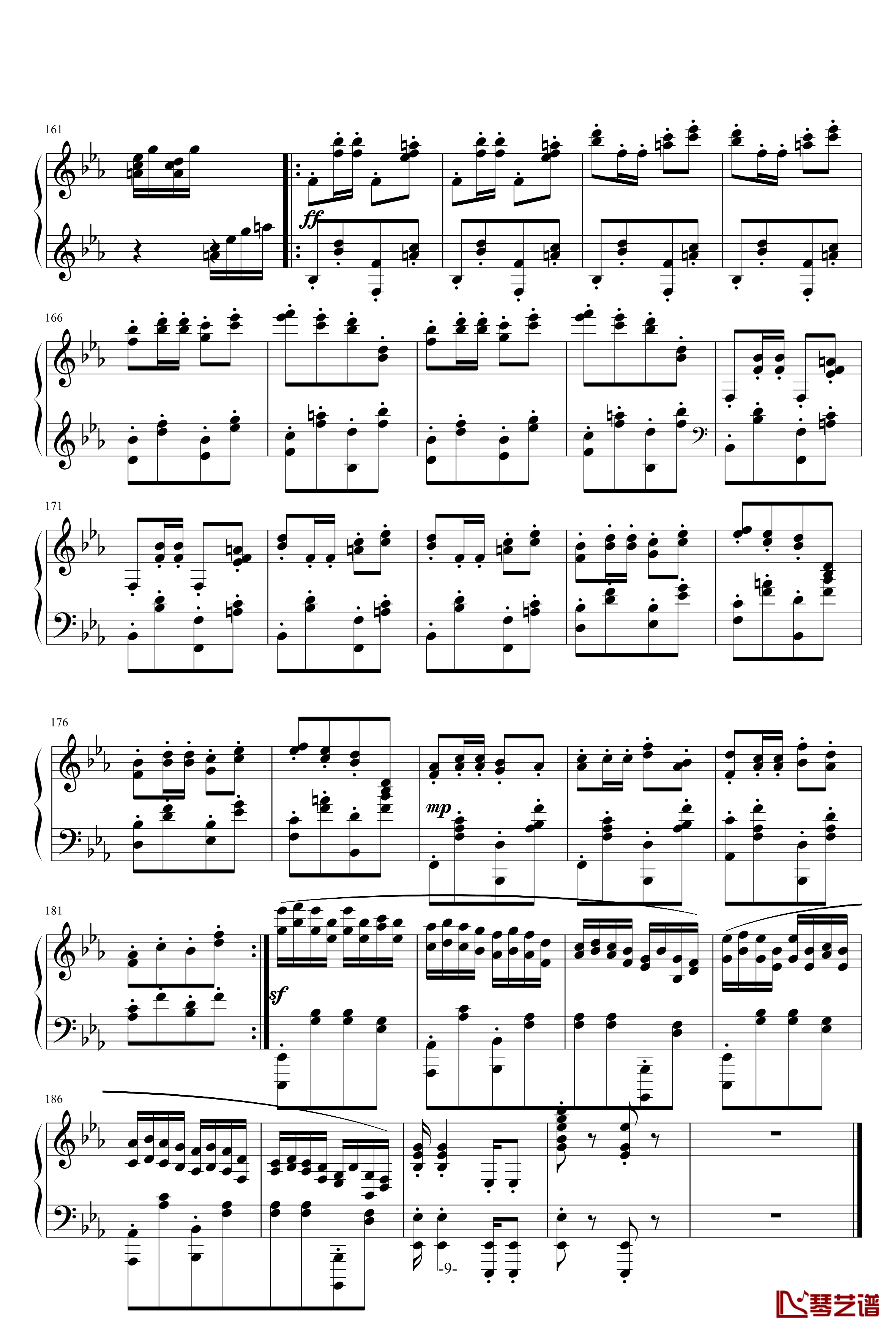 小温狂想曲 3钢琴谱—具有匈牙利狂想曲风格的一曲。—我的代表作-一个球9