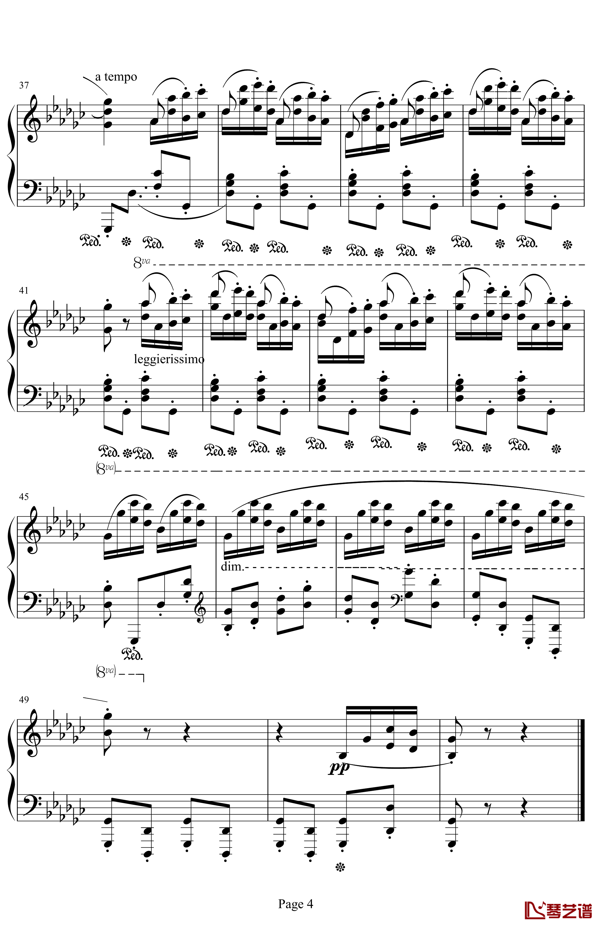 肖邦练习曲op25，no.9钢琴谱-肖邦-chopin4