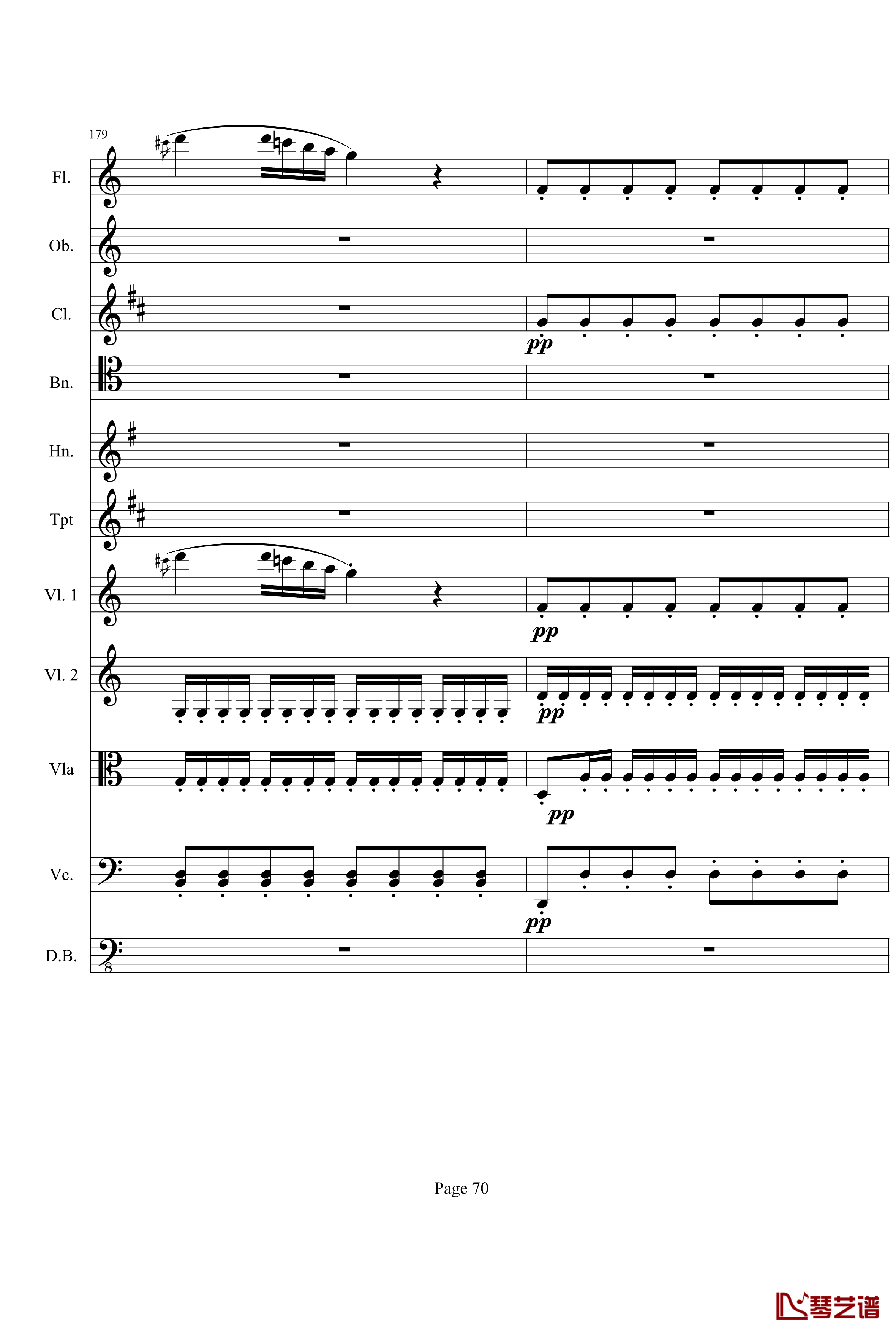 奏鸣曲之交响钢琴谱-第21-Ⅰ-贝多芬-beethoven70
