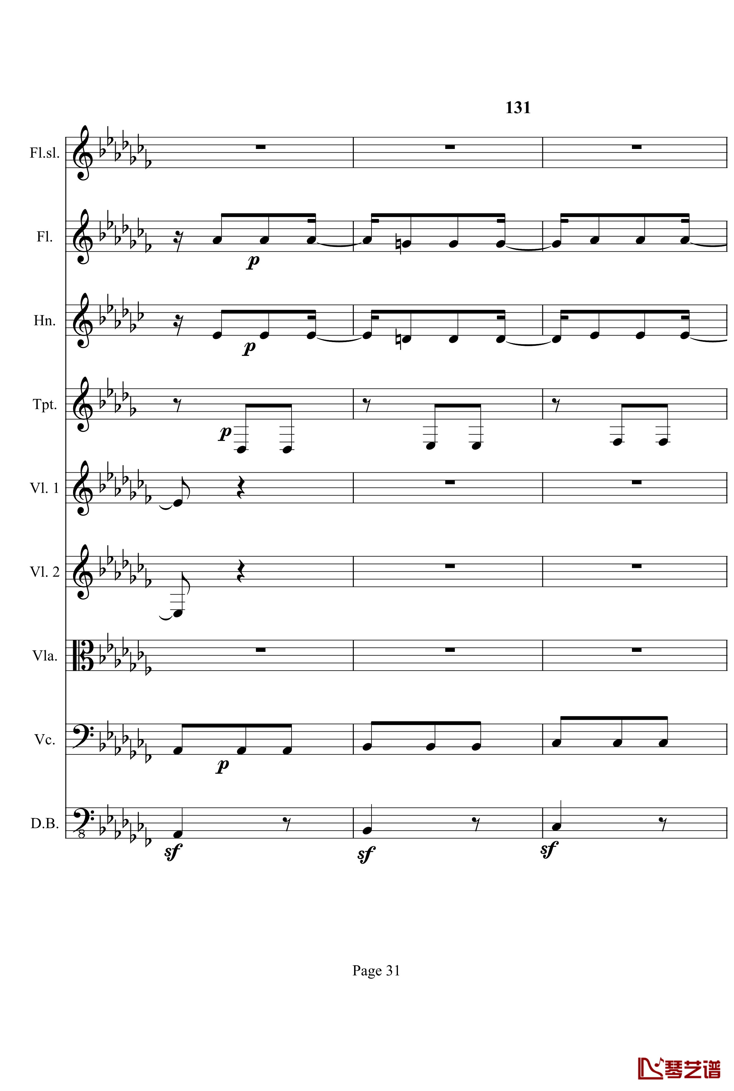 奏鸣曲之交响钢琴谱-第12首-Ⅰ-贝多芬-beethoven31