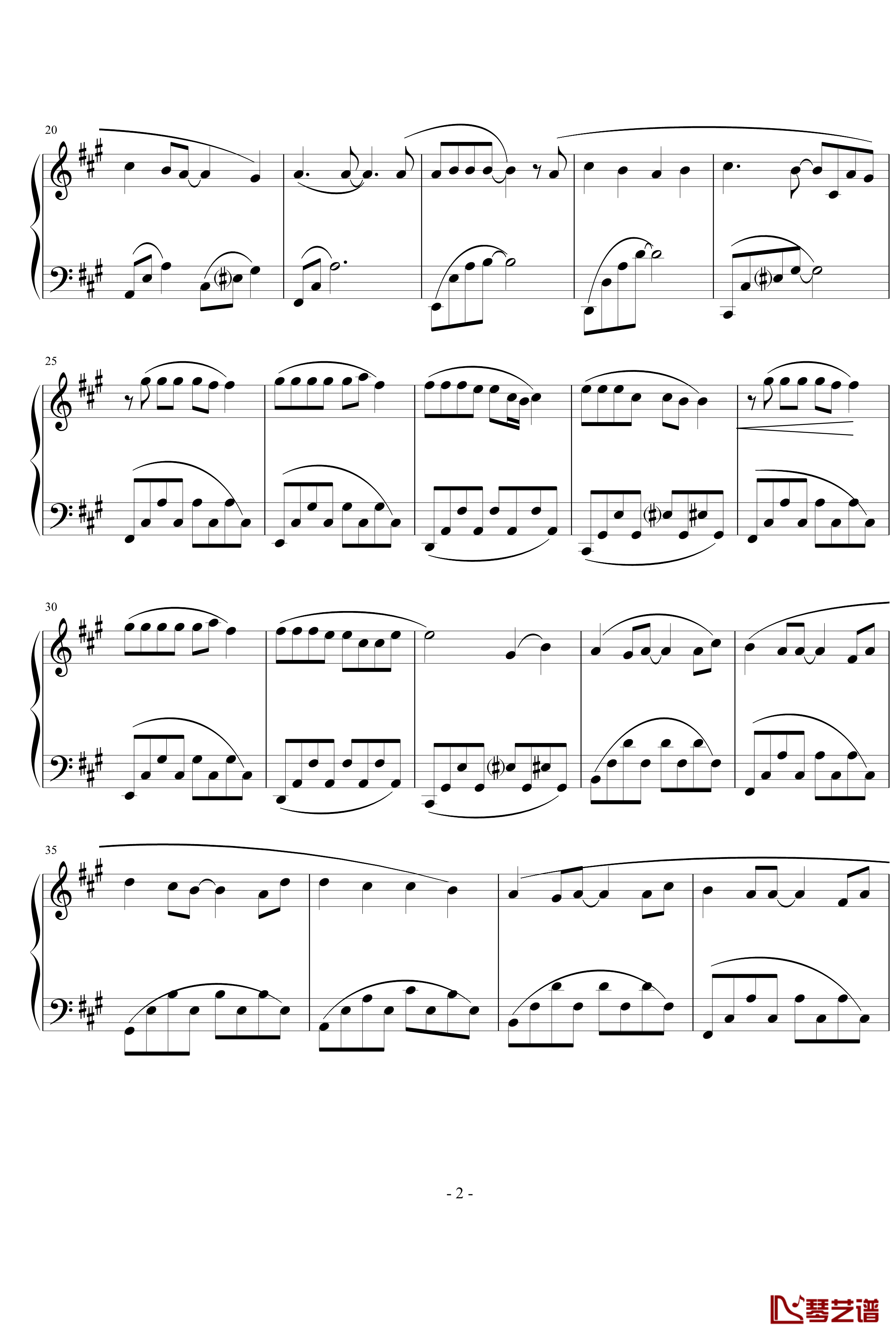断了的弦钢琴谱-演奏版-周杰伦2