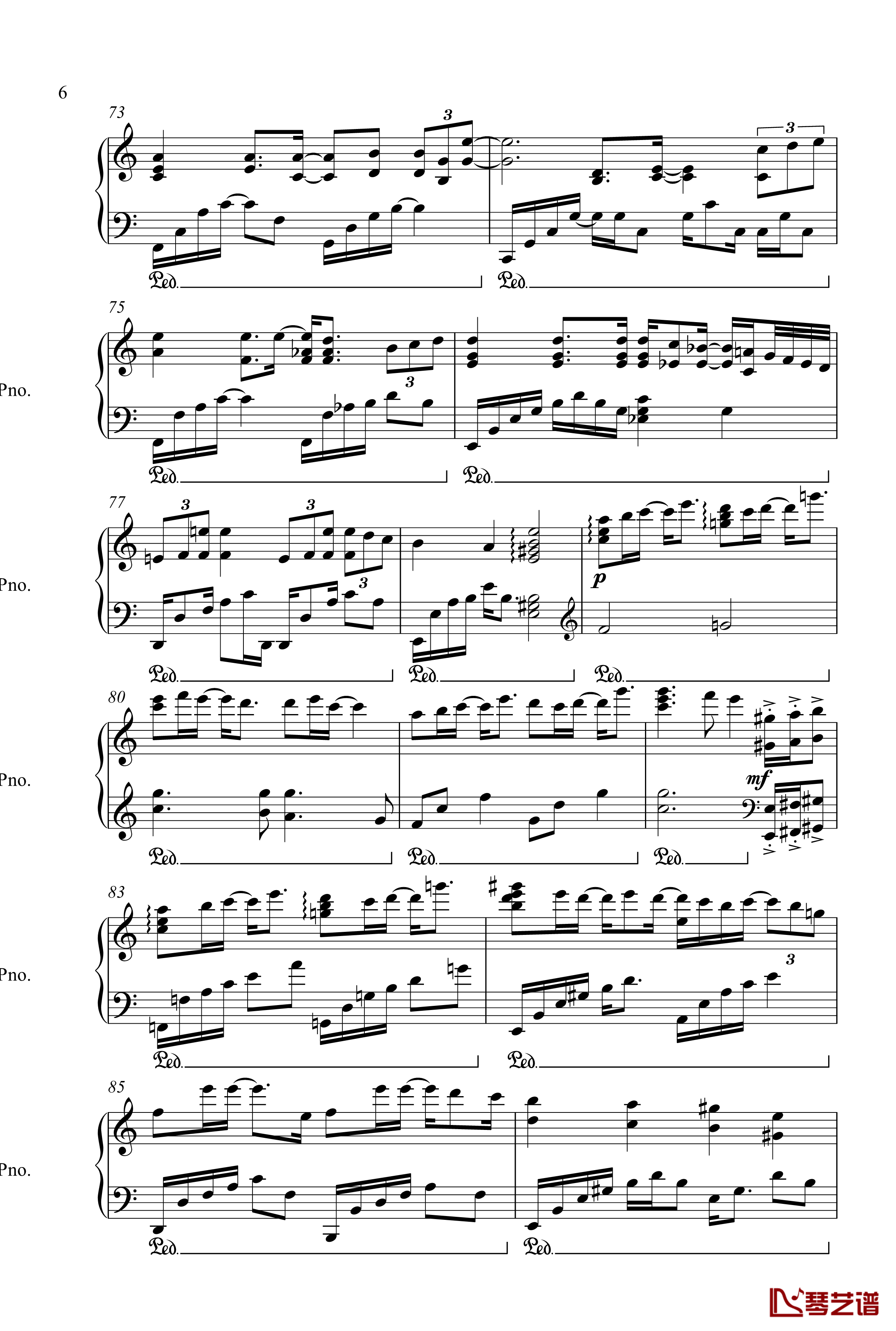 泪的声音钢琴谱-V.K6