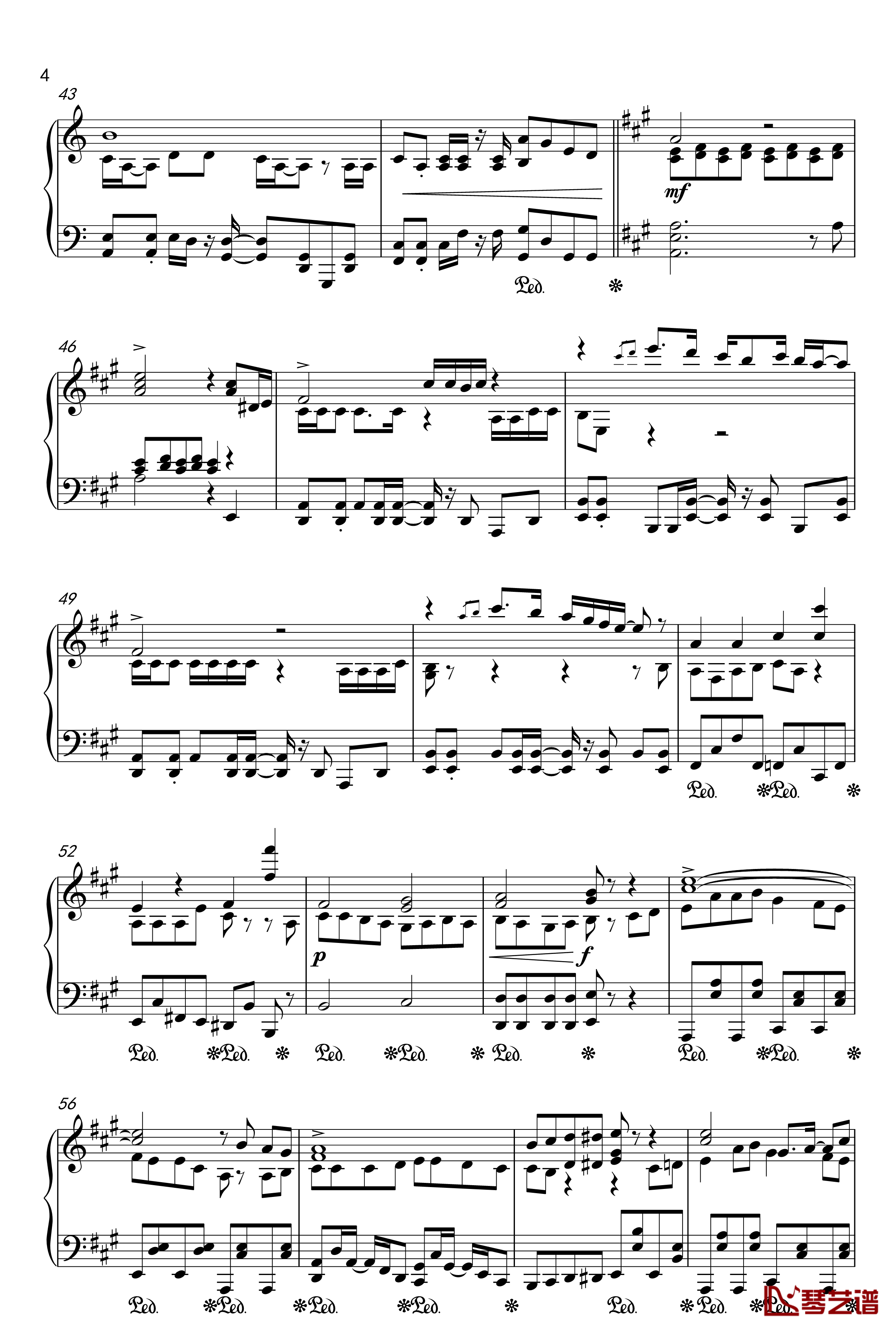 目标是神奇宝贝大师钢琴谱-20周年纪念版4