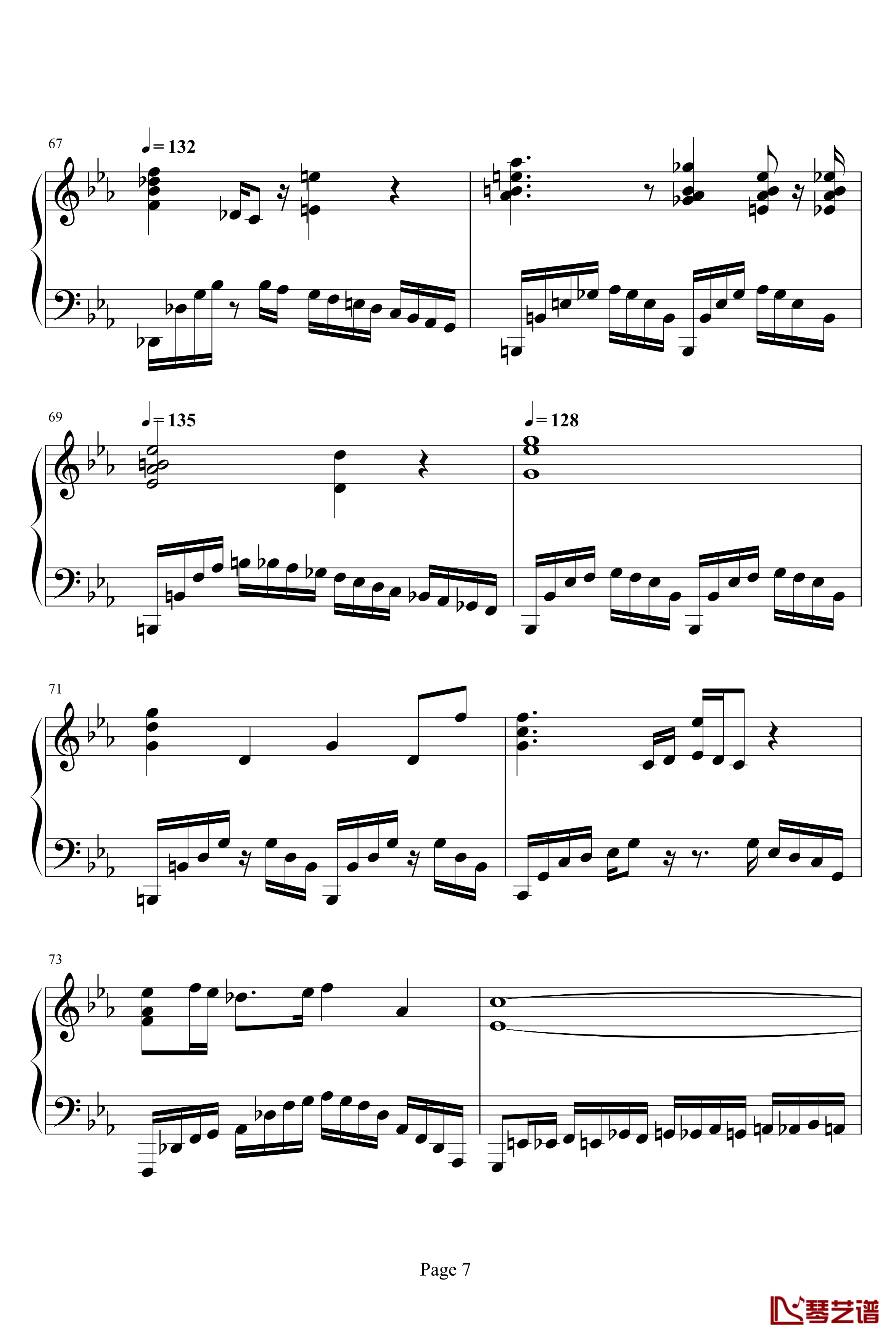 难般革命钢琴谱-肖邦-chopin7