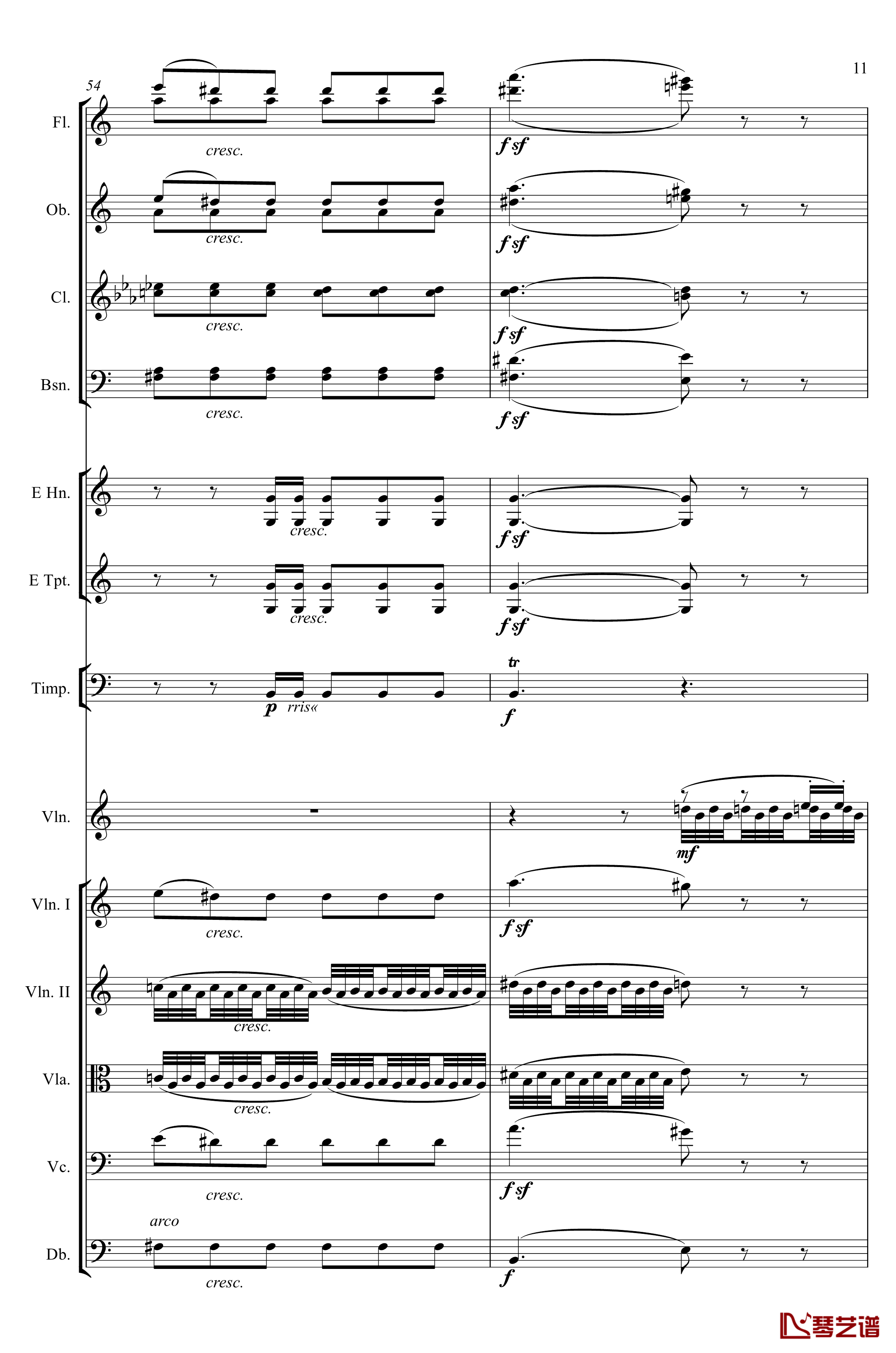 e小调小提琴协奏曲Op.64钢琴谱-第二乐章-Felix Mendelssohn11