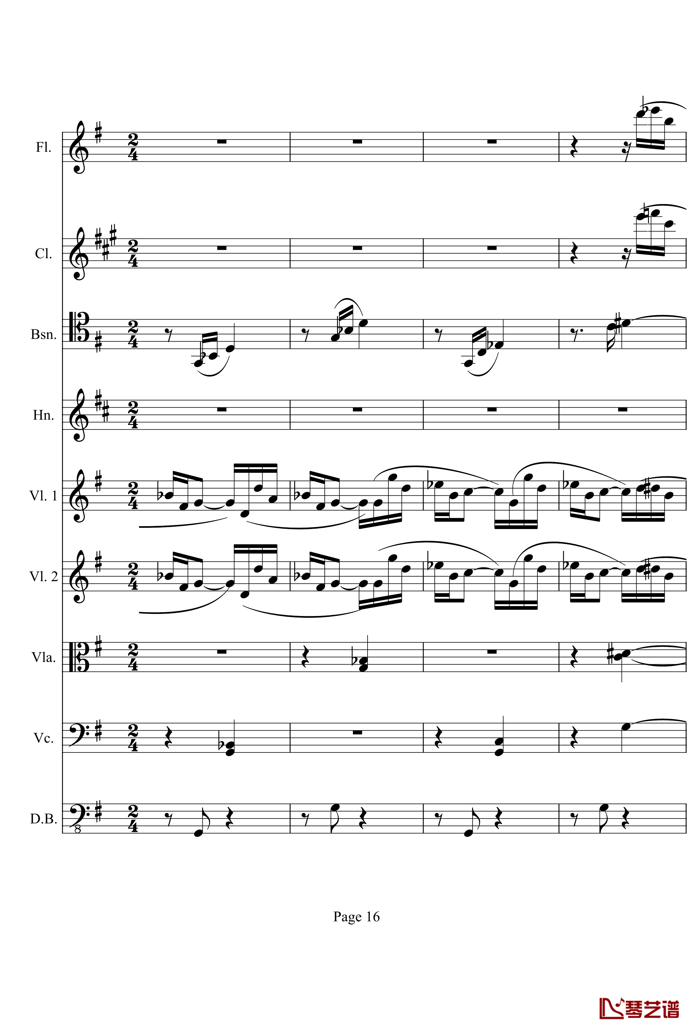 奏鸣曲之交响钢琴谱- 第十首-Ⅰ-贝多芬-beethoven16