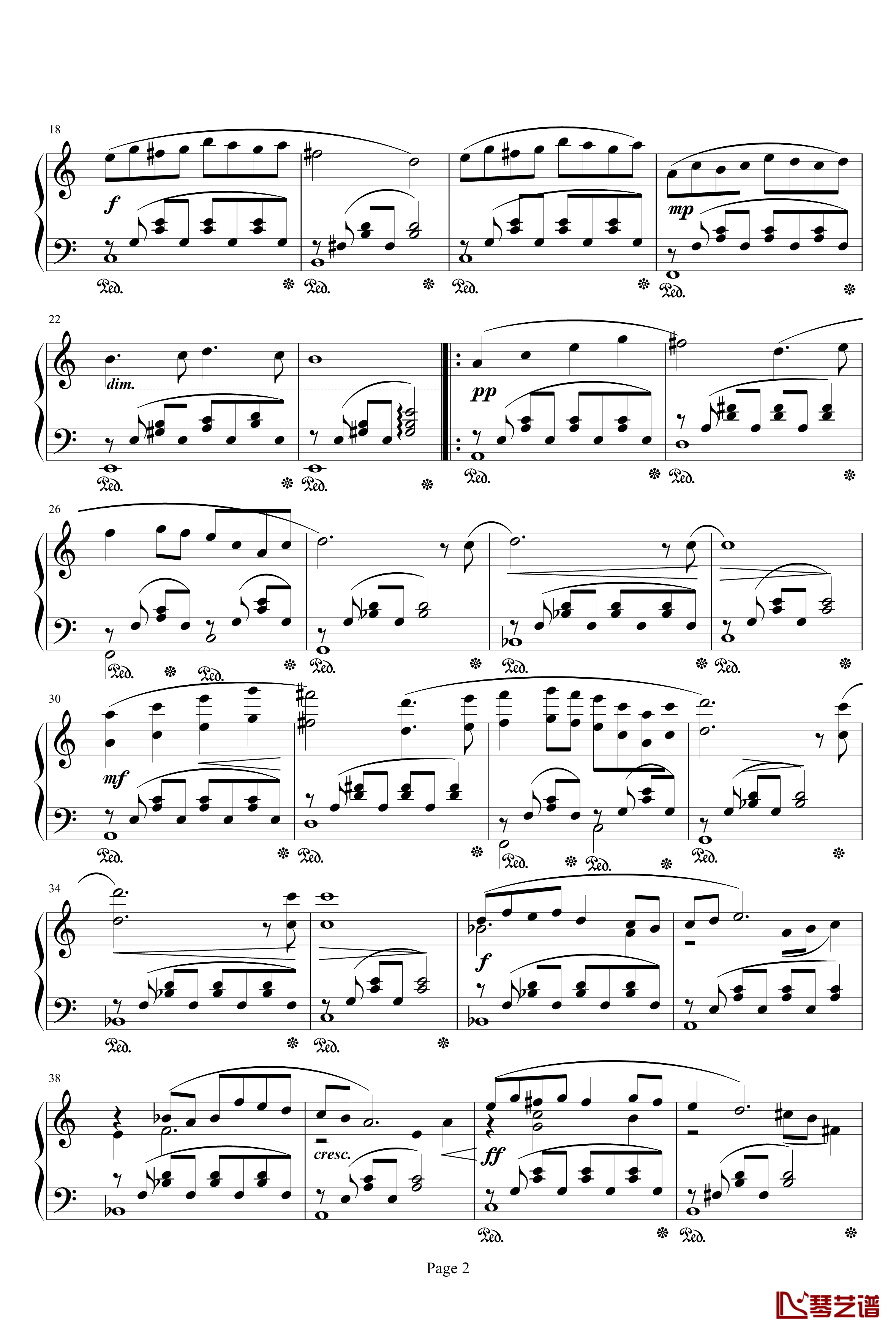 钢琴谱-最终幻想FF42