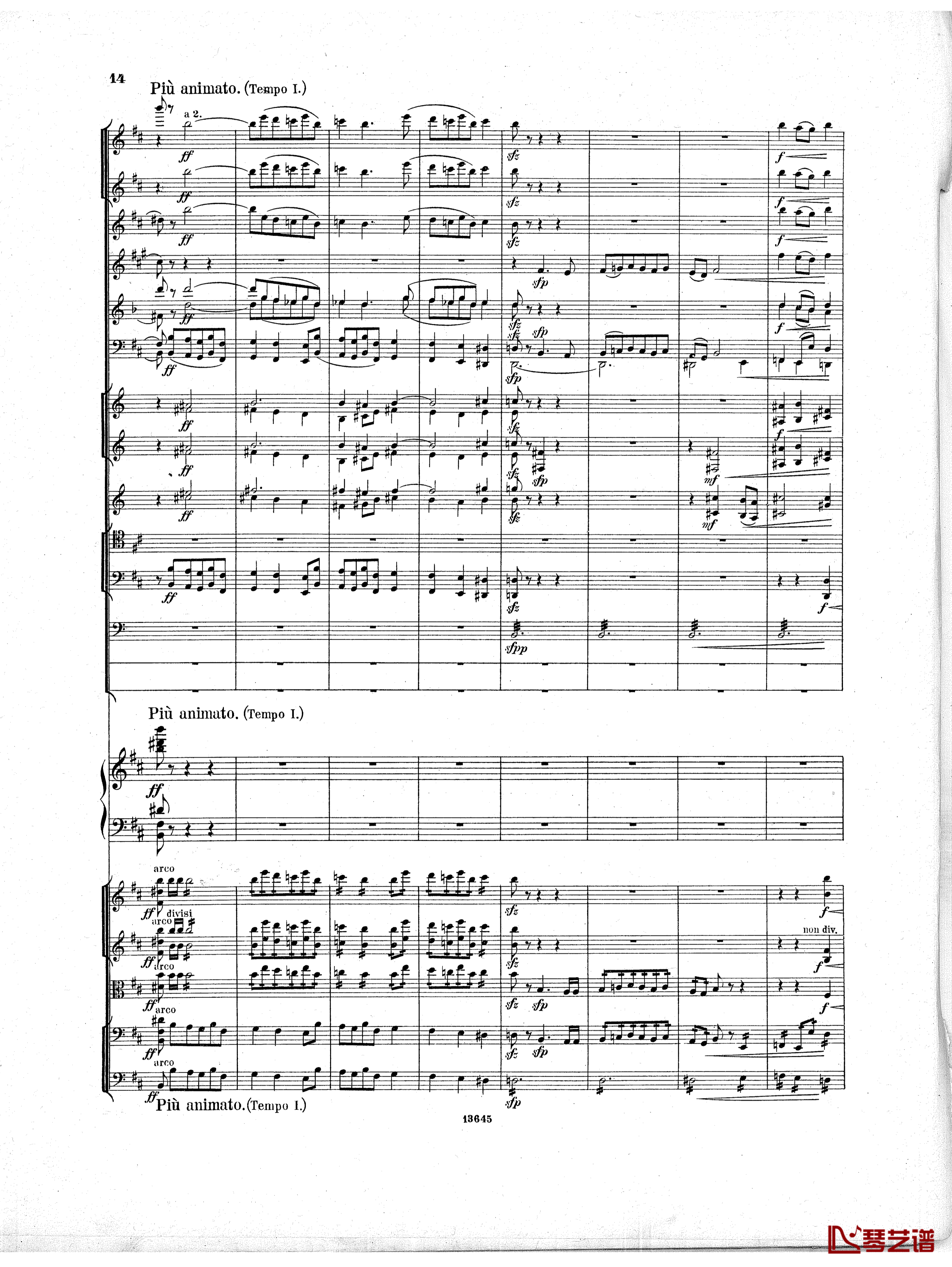 Lyapunov 降E小调第一钢琴协奏曲 Op.4钢琴谱-Lyapunov13