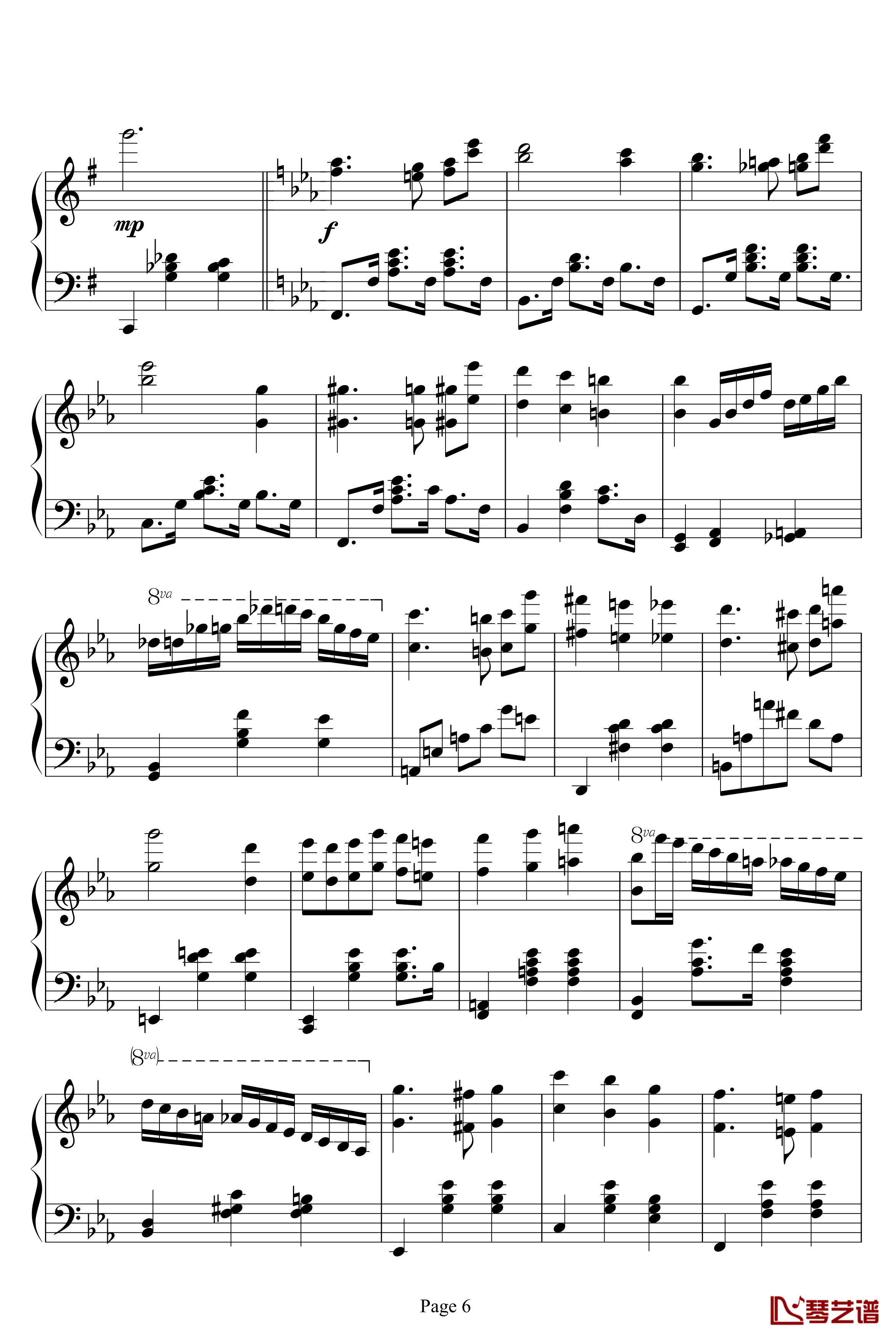 Magic Waltz钢琴谱-海上钢琴师6