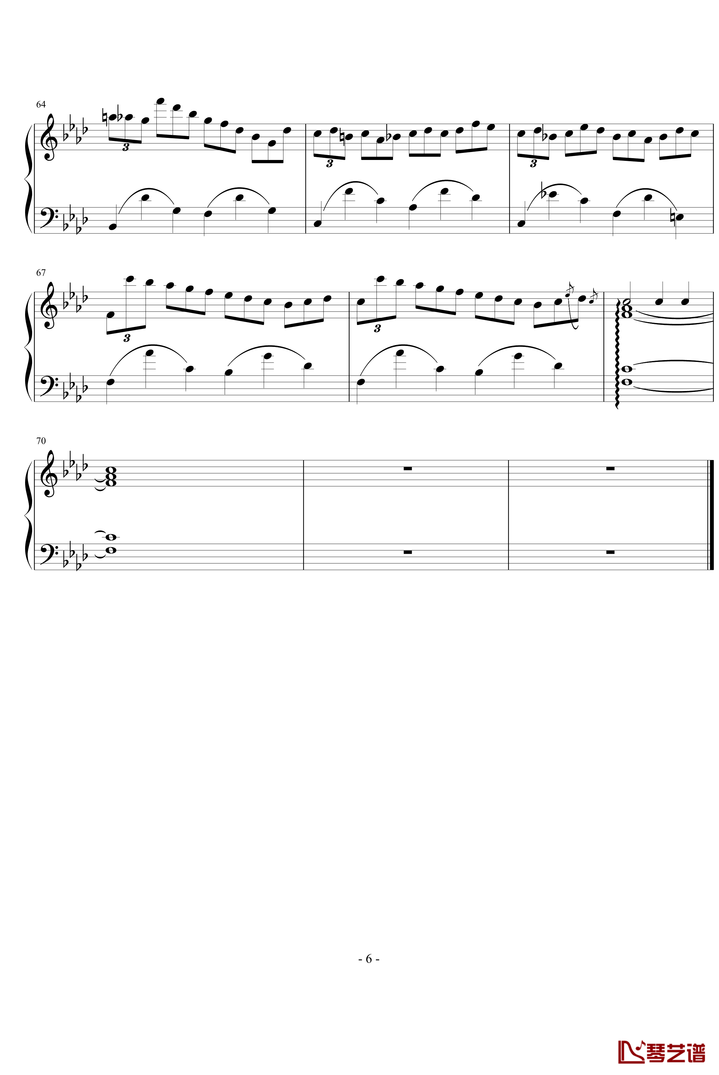 肖邦练习曲14钢琴谱-肖邦-chopin6