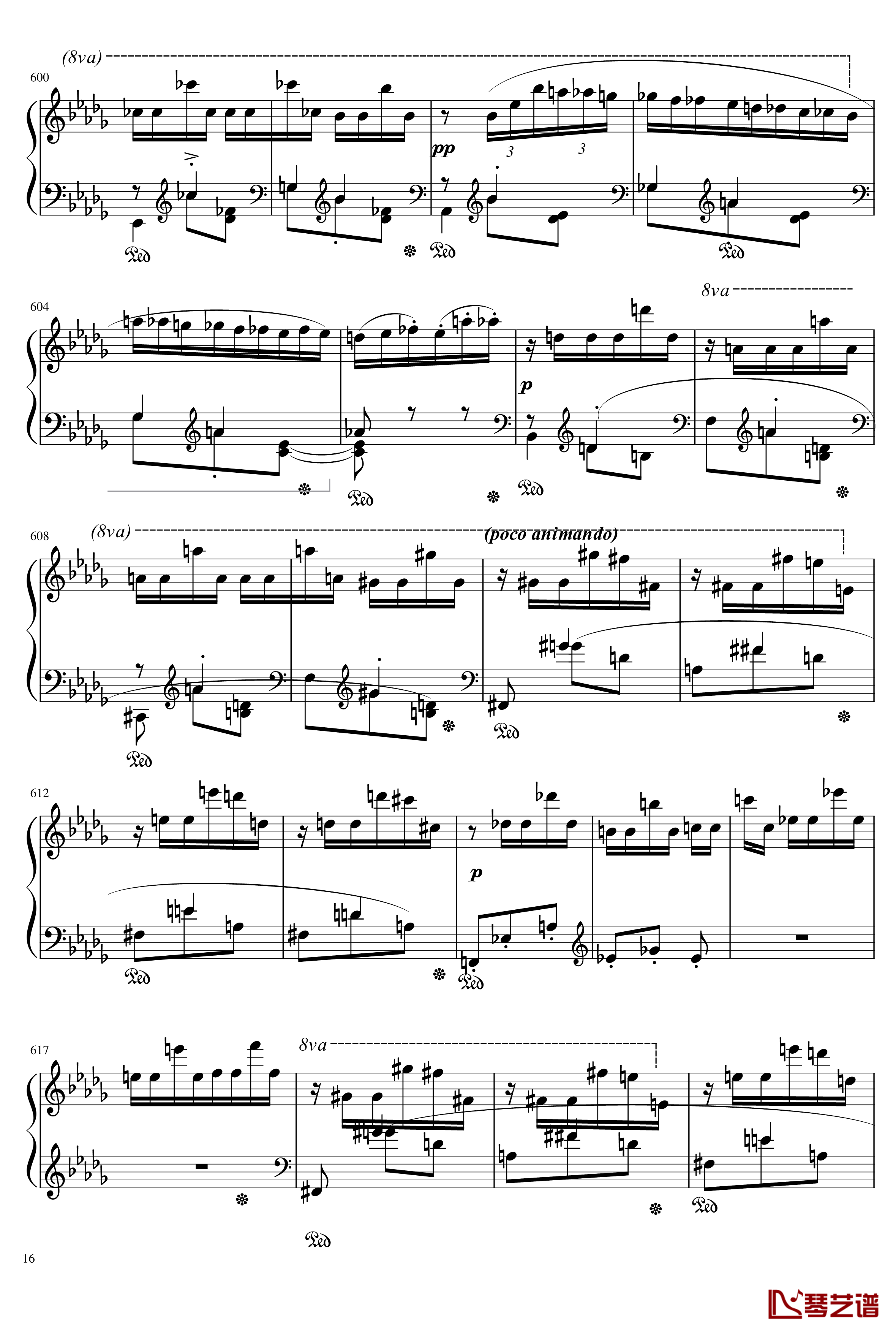 Mephisto Waltz No. 1 S. 514钢琴谱-李斯特16