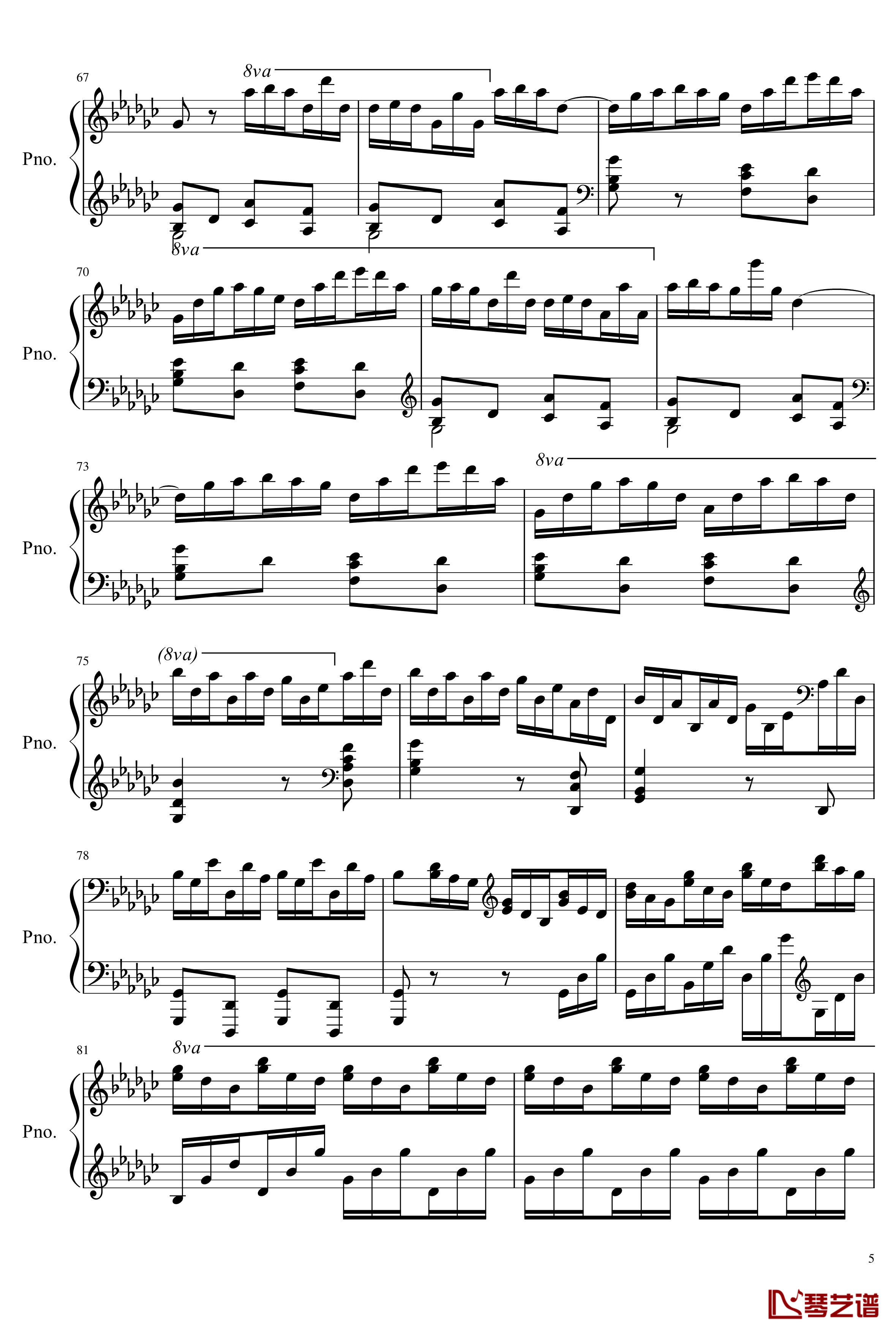 Chopin_Etude_5_Speed_Version钢琴谱-肖邦-chopin5