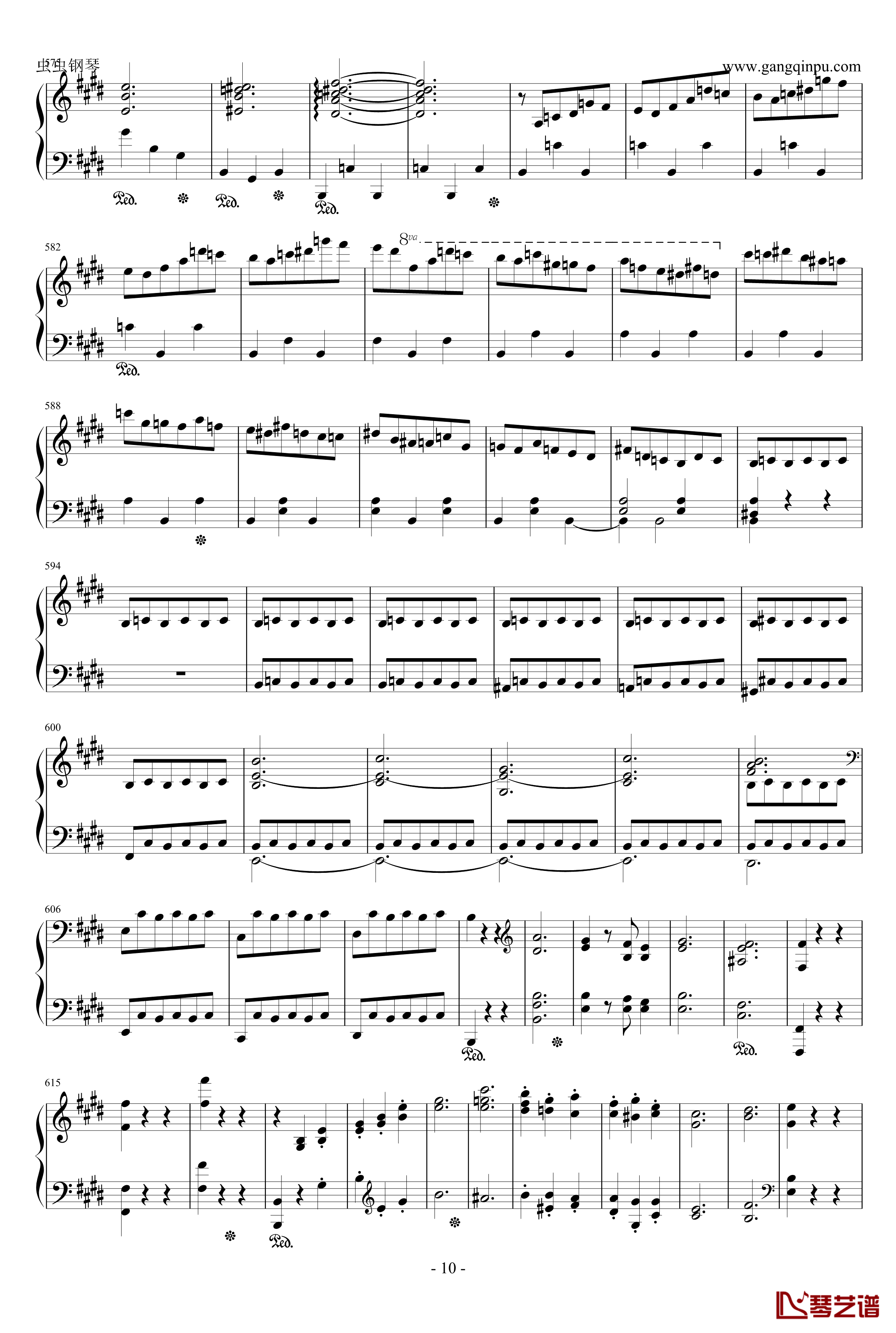 Scherzo in E Major钢琴谱-肖邦E大调谐谑曲 Op.54-chopin10