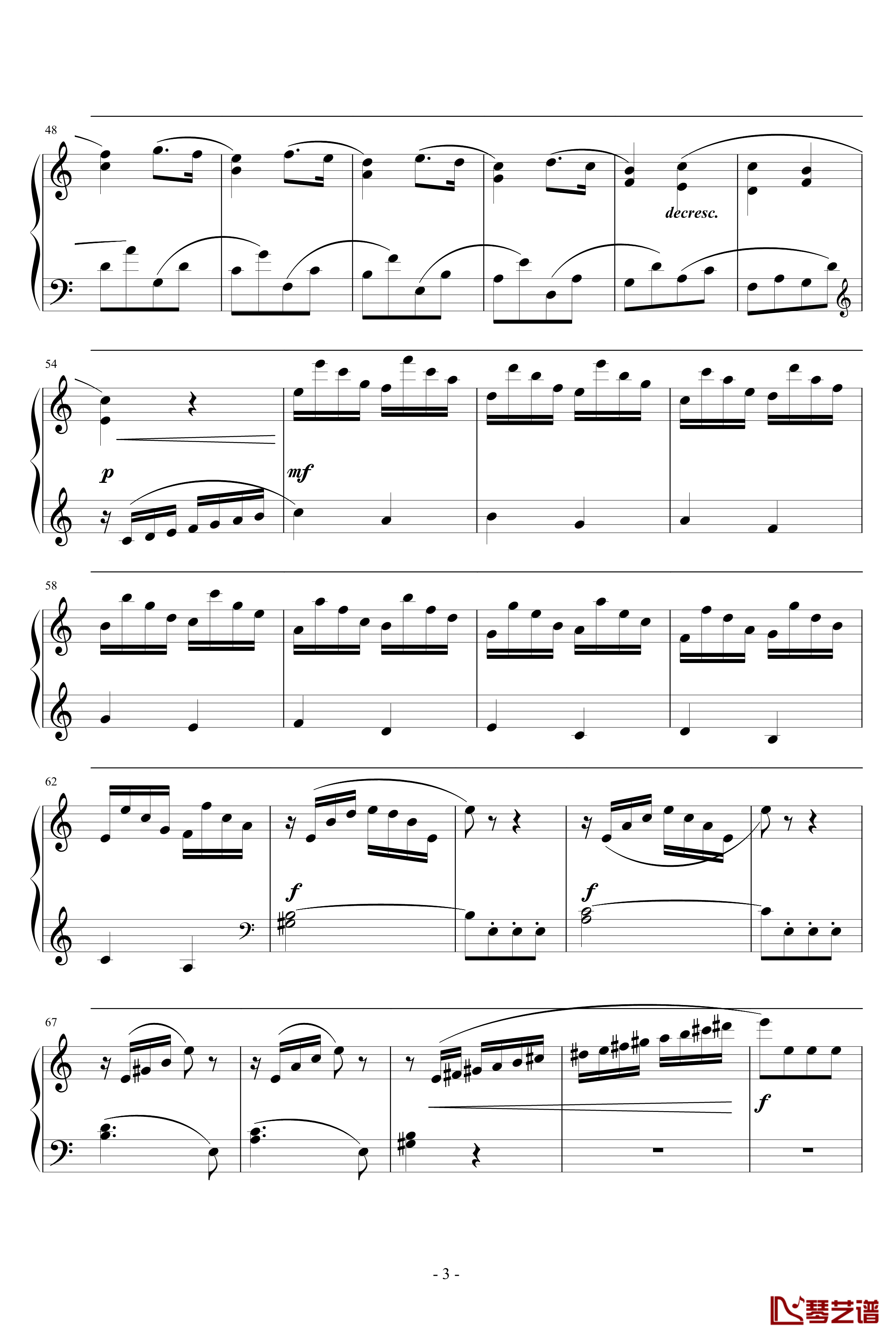 A小调小奏鸣曲钢琴谱-库劳3